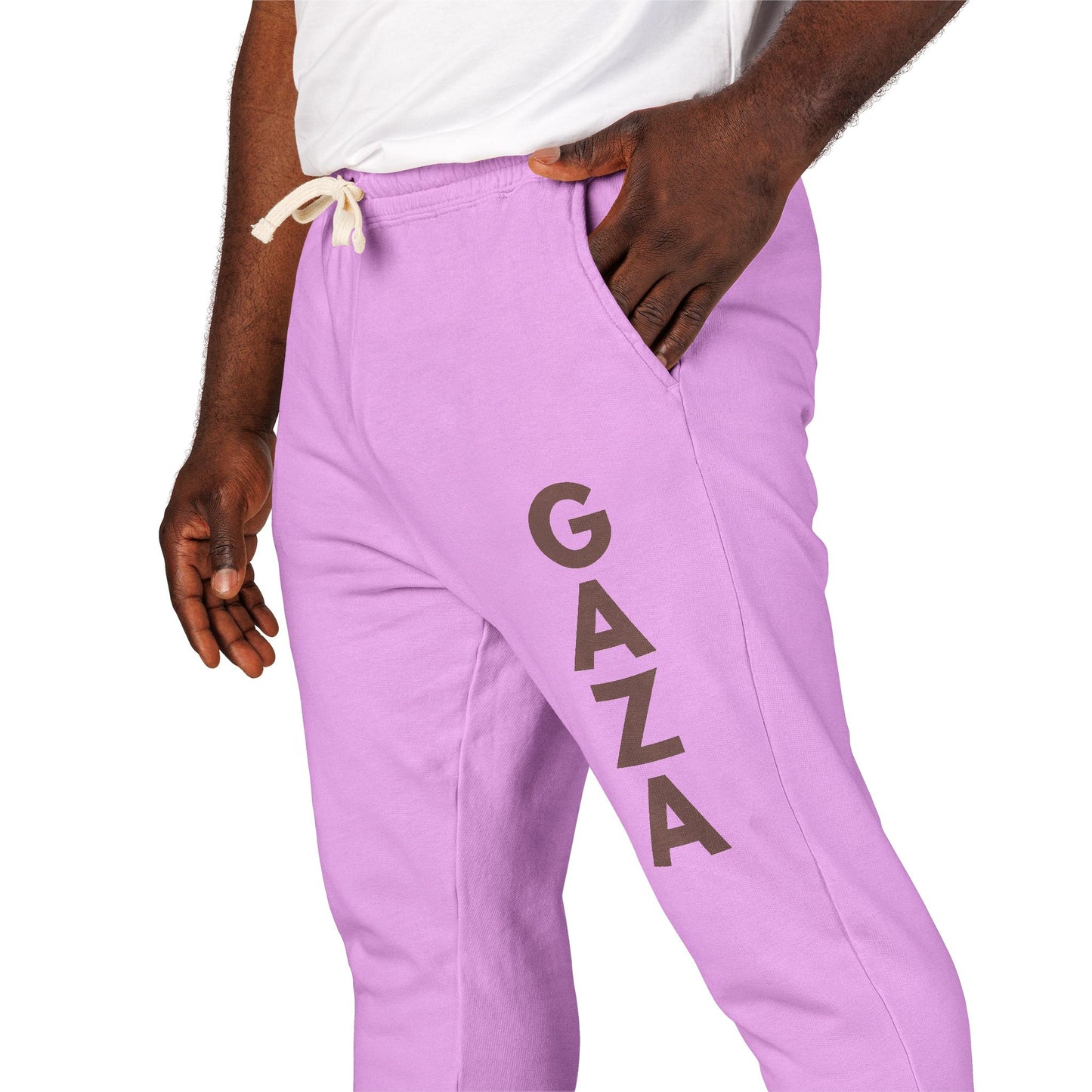 Joggers for Gaza – Unisex Cotton Fleece Sweatpants for Comfort & Solidarity