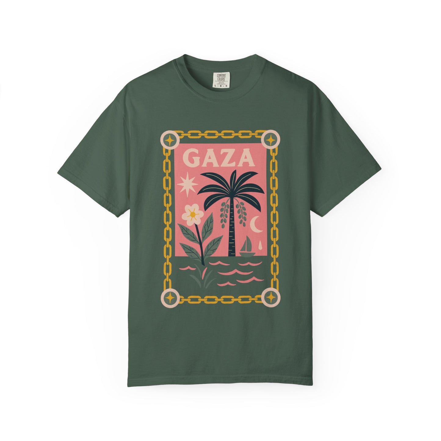 Gaza 'Break the Chains' Unisex Graphic T-Shirt | Front Print