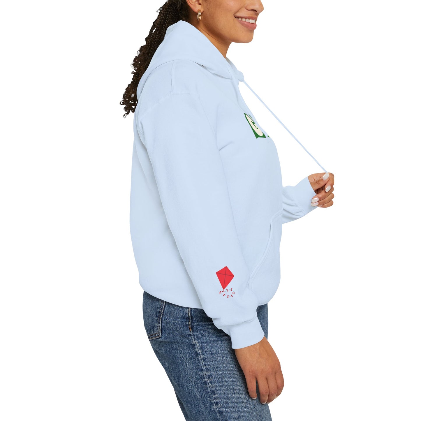 'We are Gaza' Heritage Hooded Sweatshirt (Chest & Sleeve Original Designs, Print)