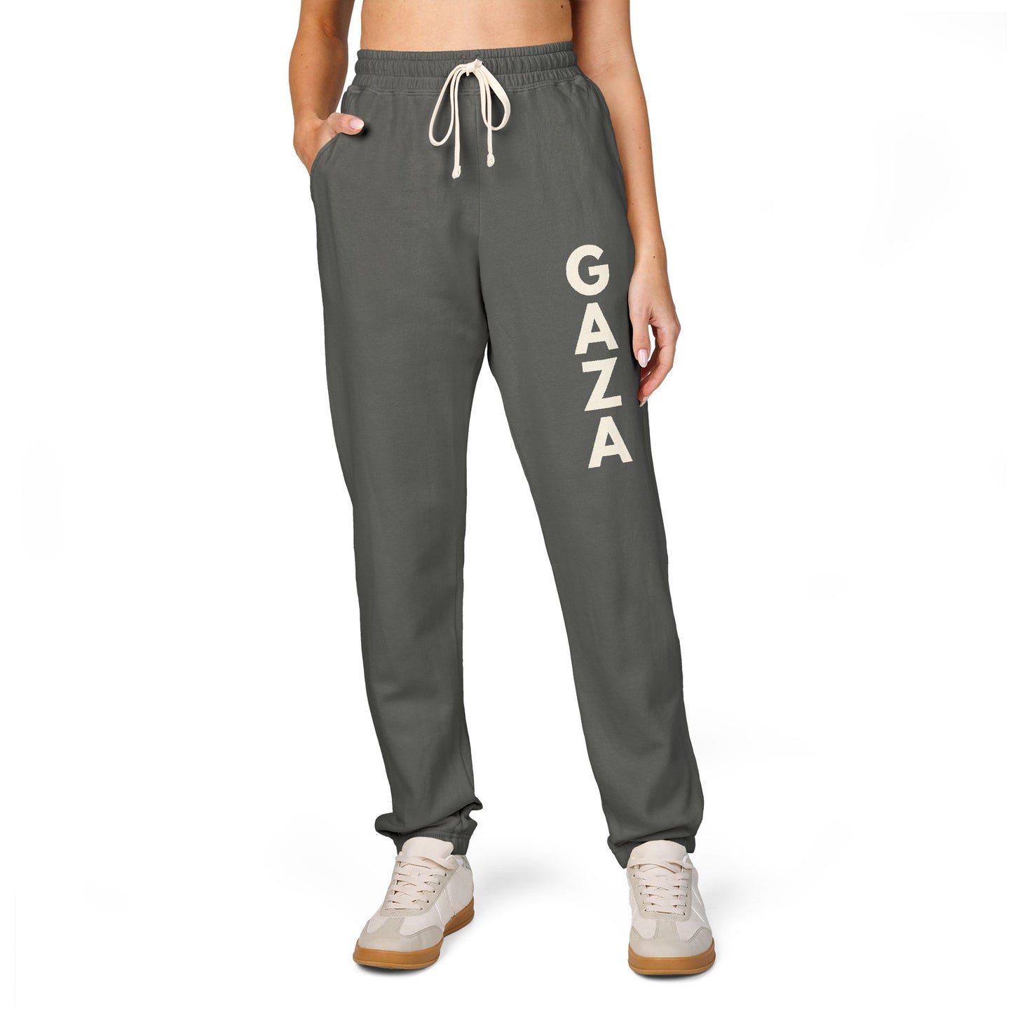 Joggers for Gaza – Unisex Cotton Fleece Sweatpants for Comfort & Solidarity