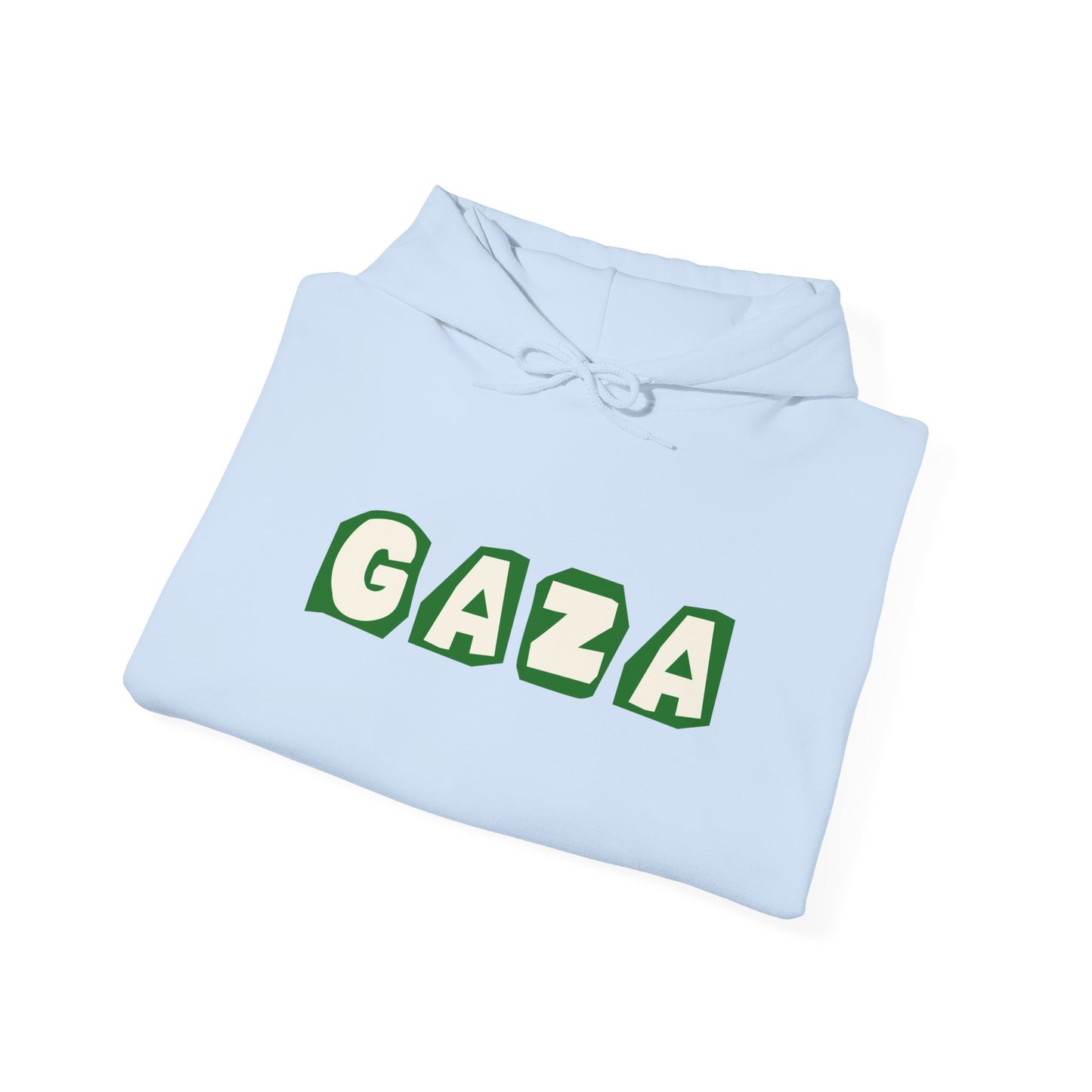 'We are Gaza' Heritage Hooded Sweatshirt (Chest & Sleeve Original Designs, Print)
