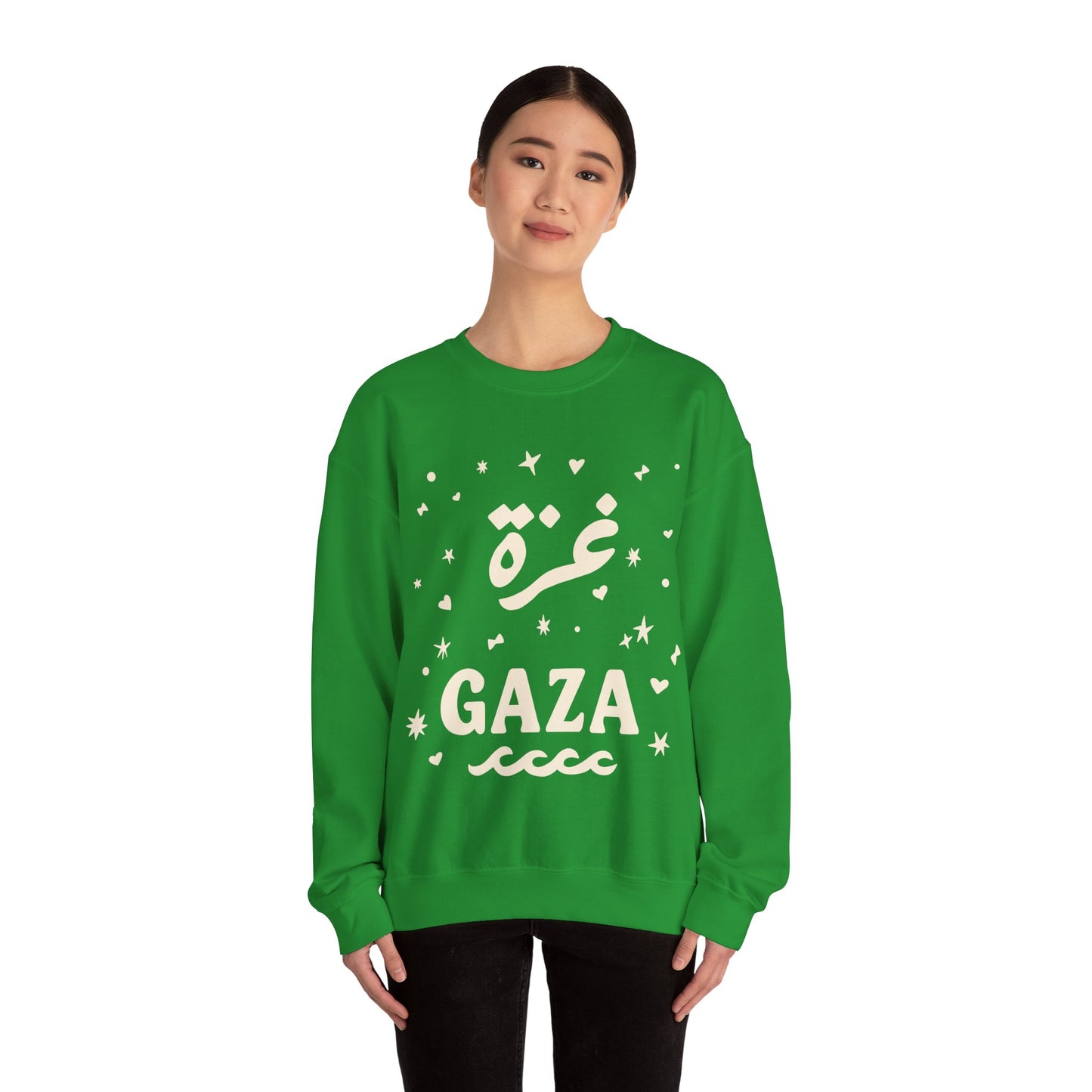 'Starry Night in Gaza' Unisex Crewneck Sweatshirt