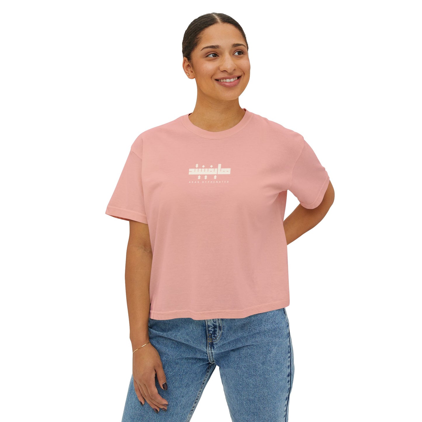 Boxy Organic Women’s Tee | 'Arab Hyphenated' Logo