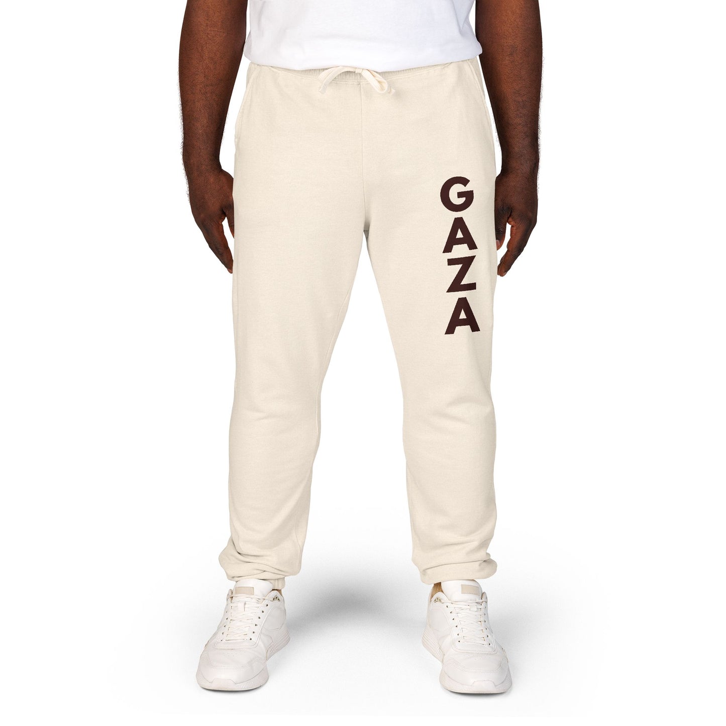 Joggers for Gaza – Unisex Cotton Fleece Sweatpants for Comfort & Solidarity