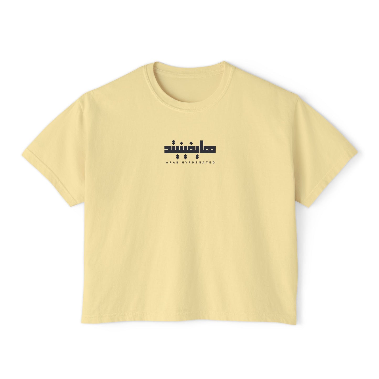 Boxy Organic Women’s Tee | 'Arab Hyphenated' Logo