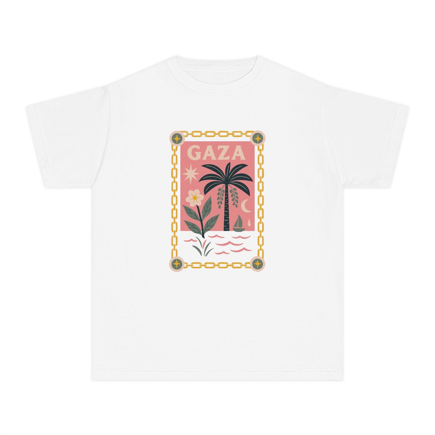 Gaza 'Break the Chains' Youth Graphic Tee