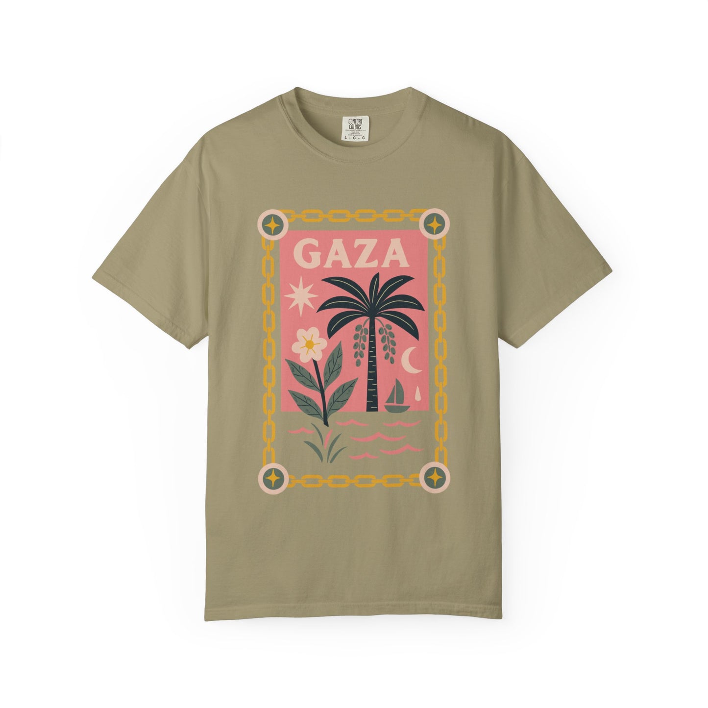 Gaza 'Break the Chains' Unisex Graphic T-Shirt | Front Print