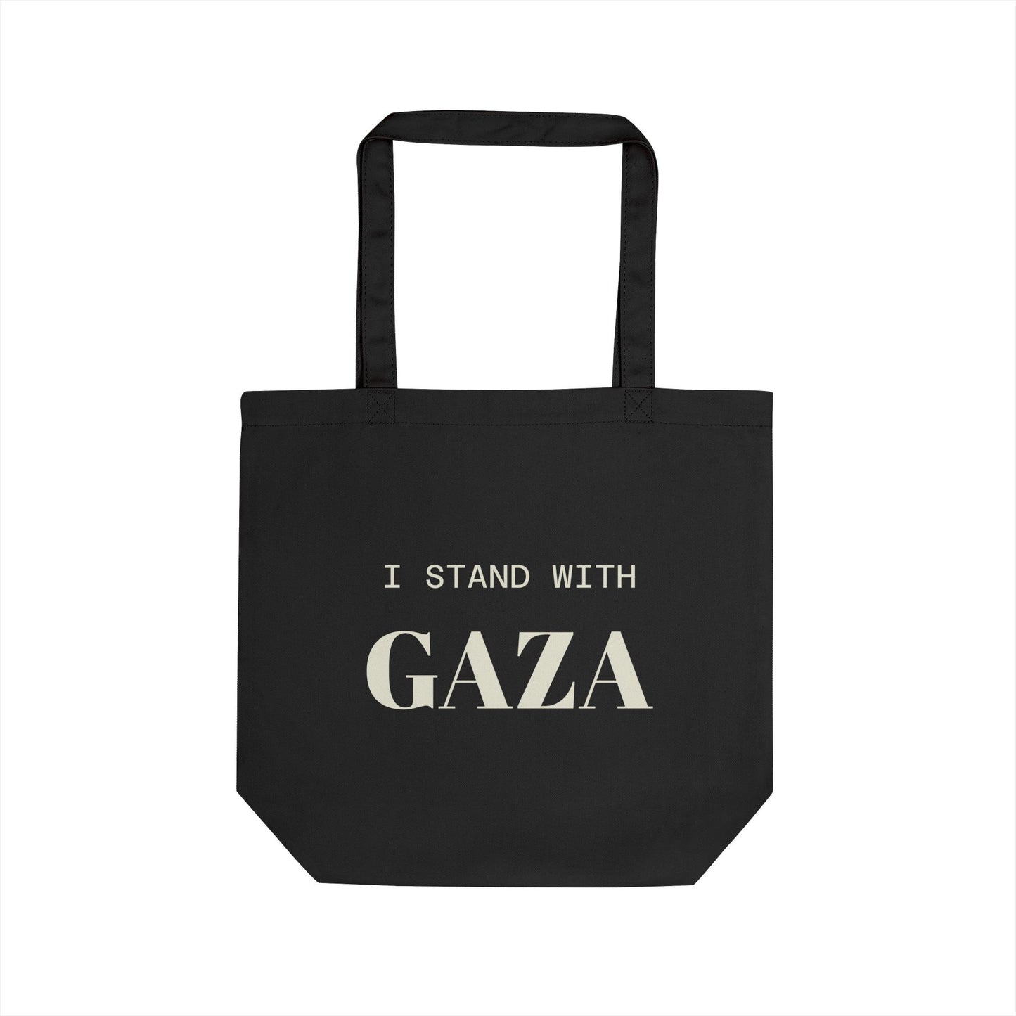 'I Stand With Gaza' in English & Arabic Eco Tote Bag