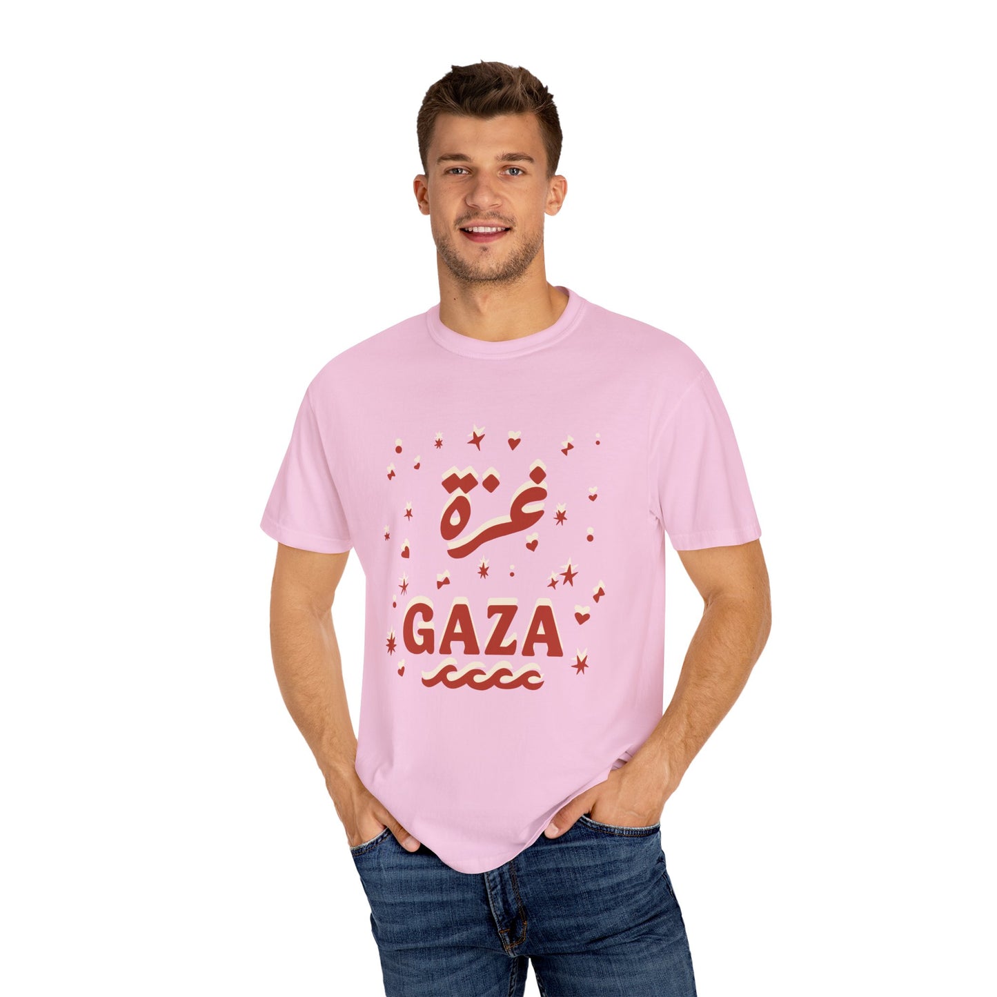 "Starry Night in Gaza" (Arabic and English) Unisex T-Shirt
