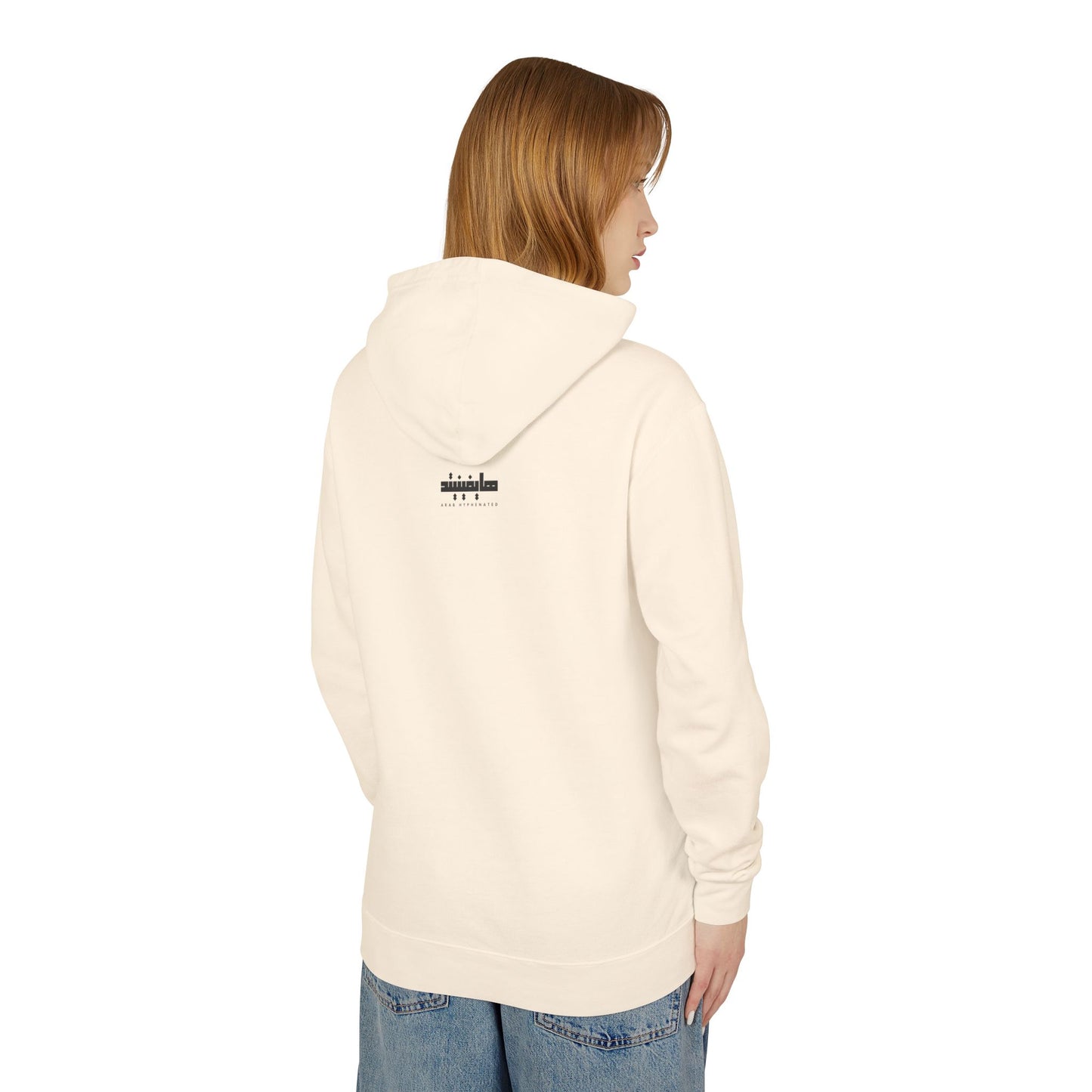 'Palestinian Woman' Ancestor Heritage Hooded Sweatshirt (Lightweight, Unisex)
