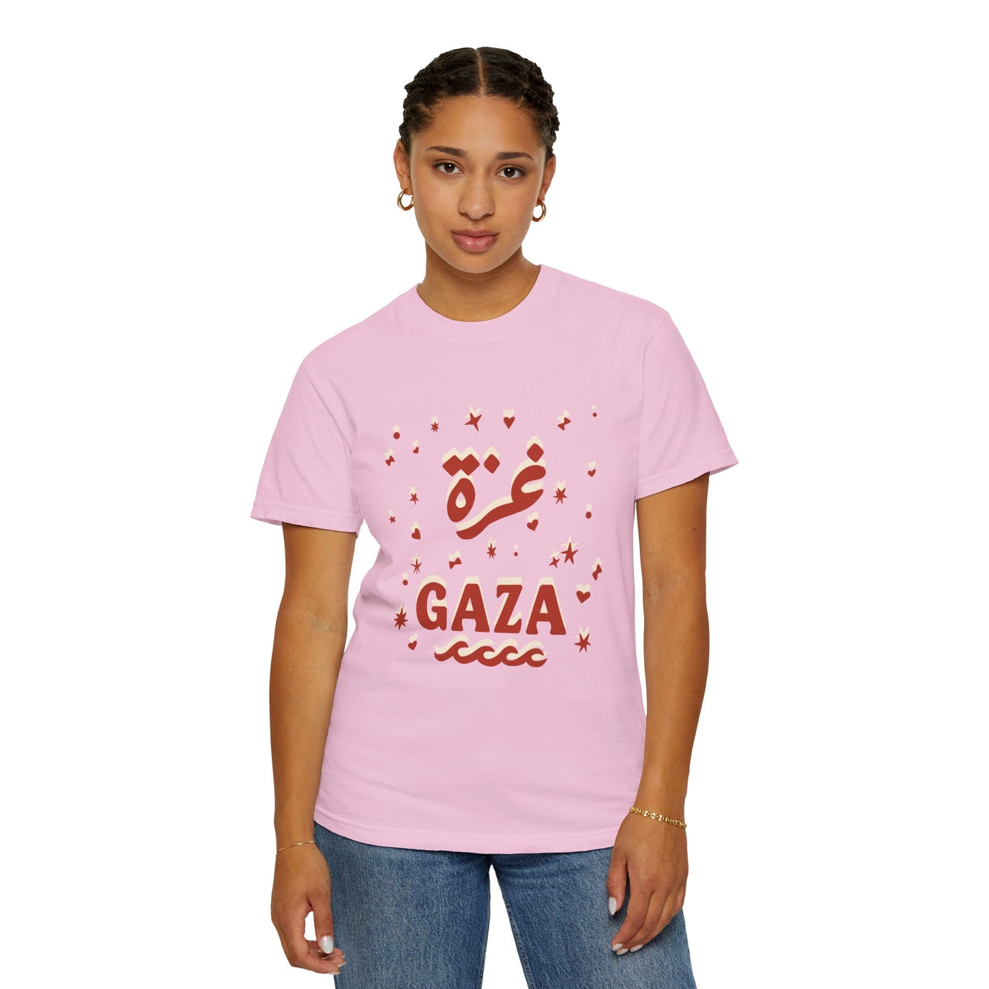 "Starry Night in Gaza" (Arabic and English) Unisex T-Shirt