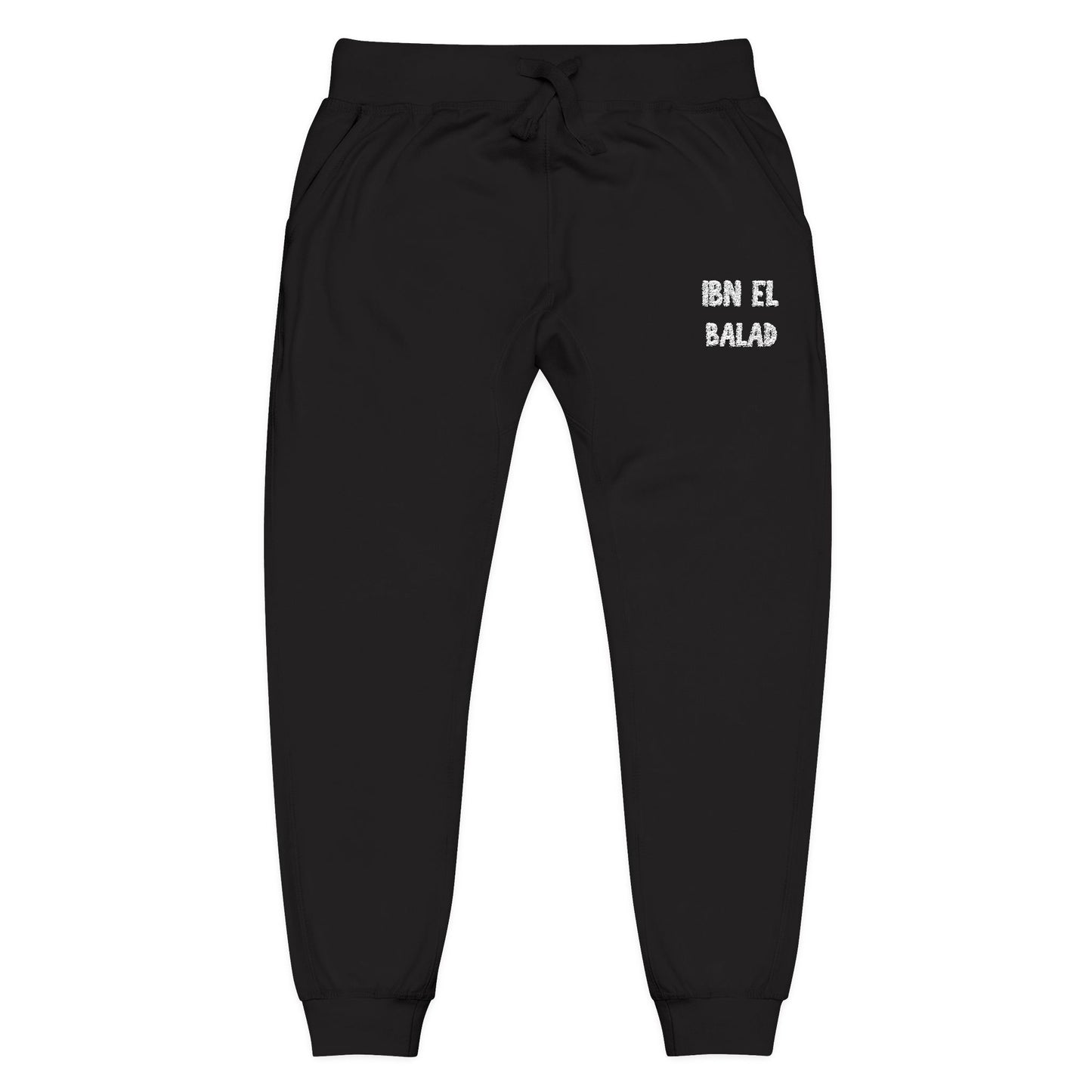 'Ibn El Balad' Fleece Embroidered Joggers | Arab Hyphenated™ Staple