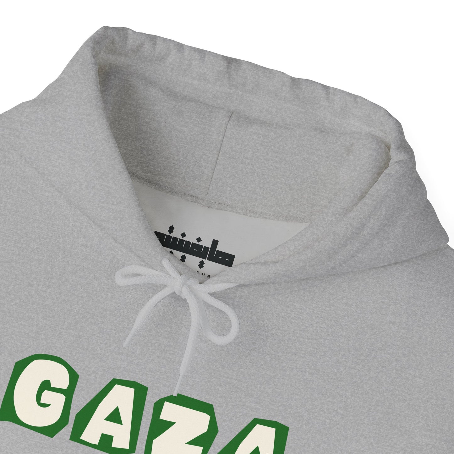 'We are Gaza' Heritage Hooded Sweatshirt (Chest & Sleeve Original Designs, Print)