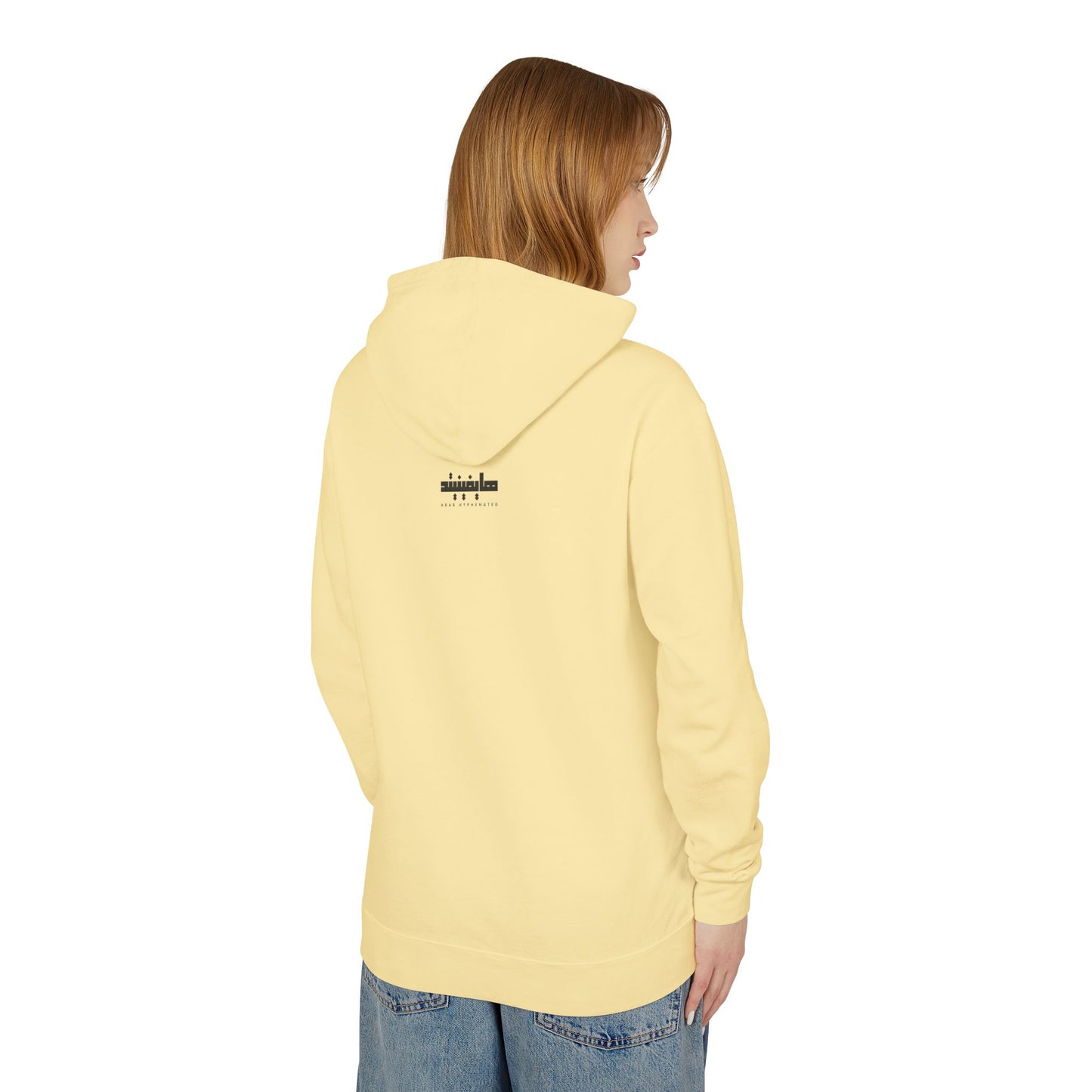 'Palestinian Woman' Ancestor Heritage Hooded Sweatshirt (Lightweight, Unisex)