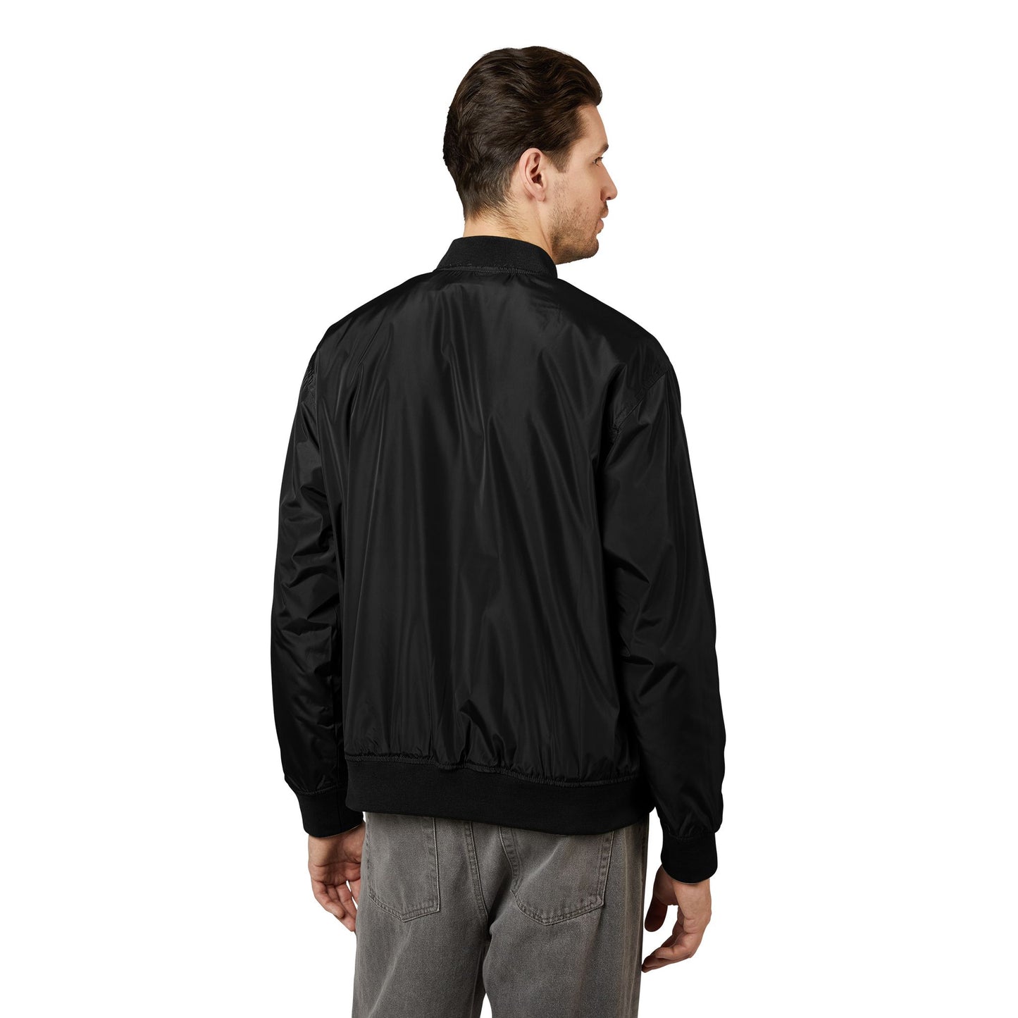 Arab Hyphenated™ Minimalist Eco-Friendly Embroidered Designer Bomber Jacket