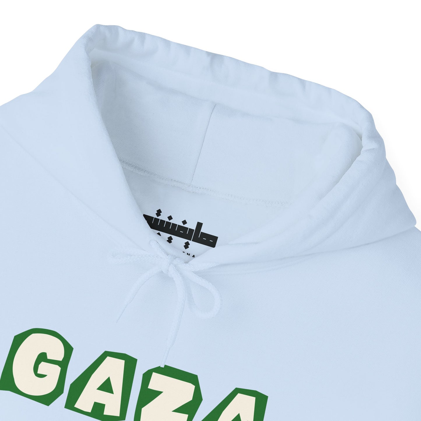 'We are Gaza' Heritage Hooded Sweatshirt (Chest & Sleeve Original Designs, Print)