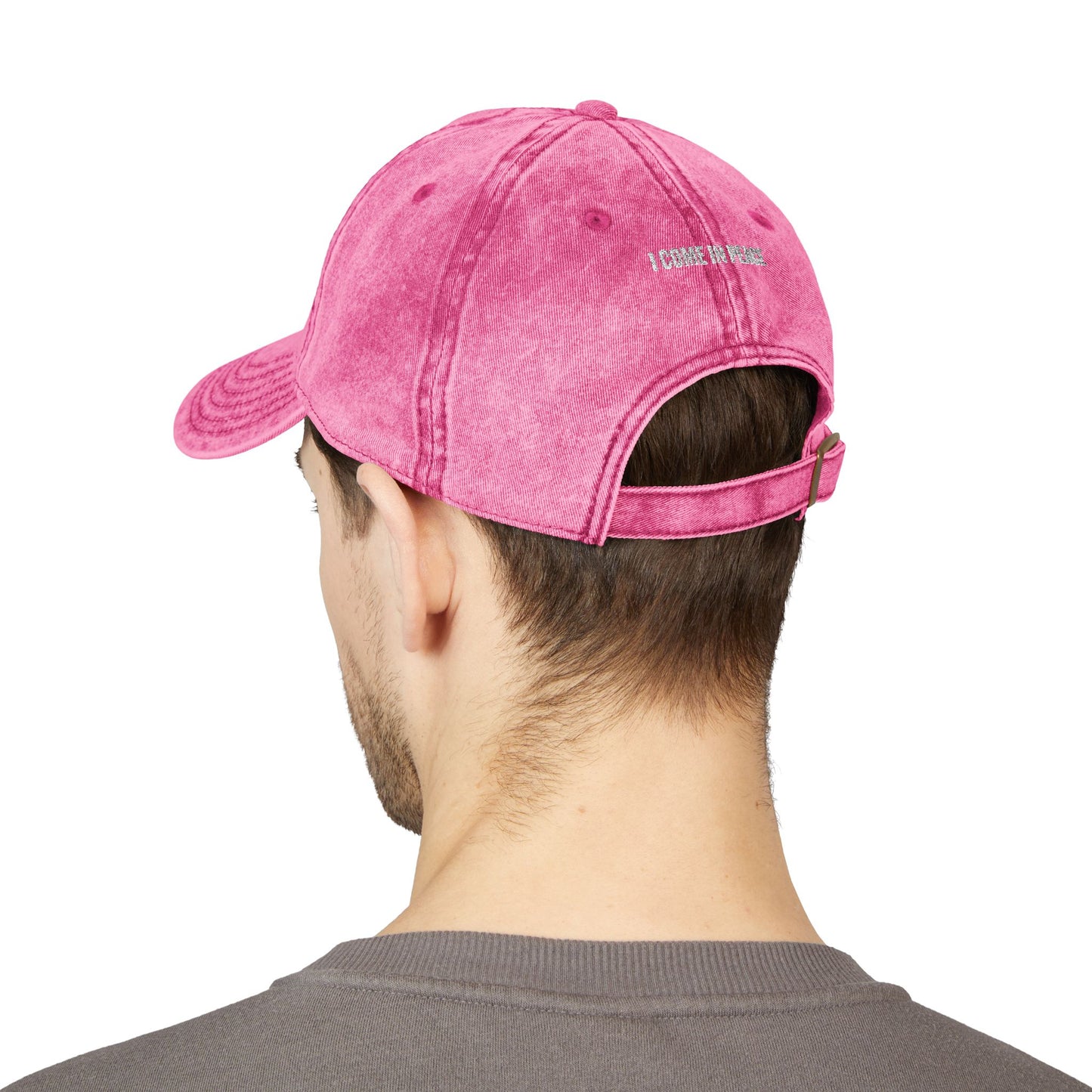 'Alien Nation. We come in peace.' Embroidered Vintage Heritage Ball Cap (2-Sided Print)