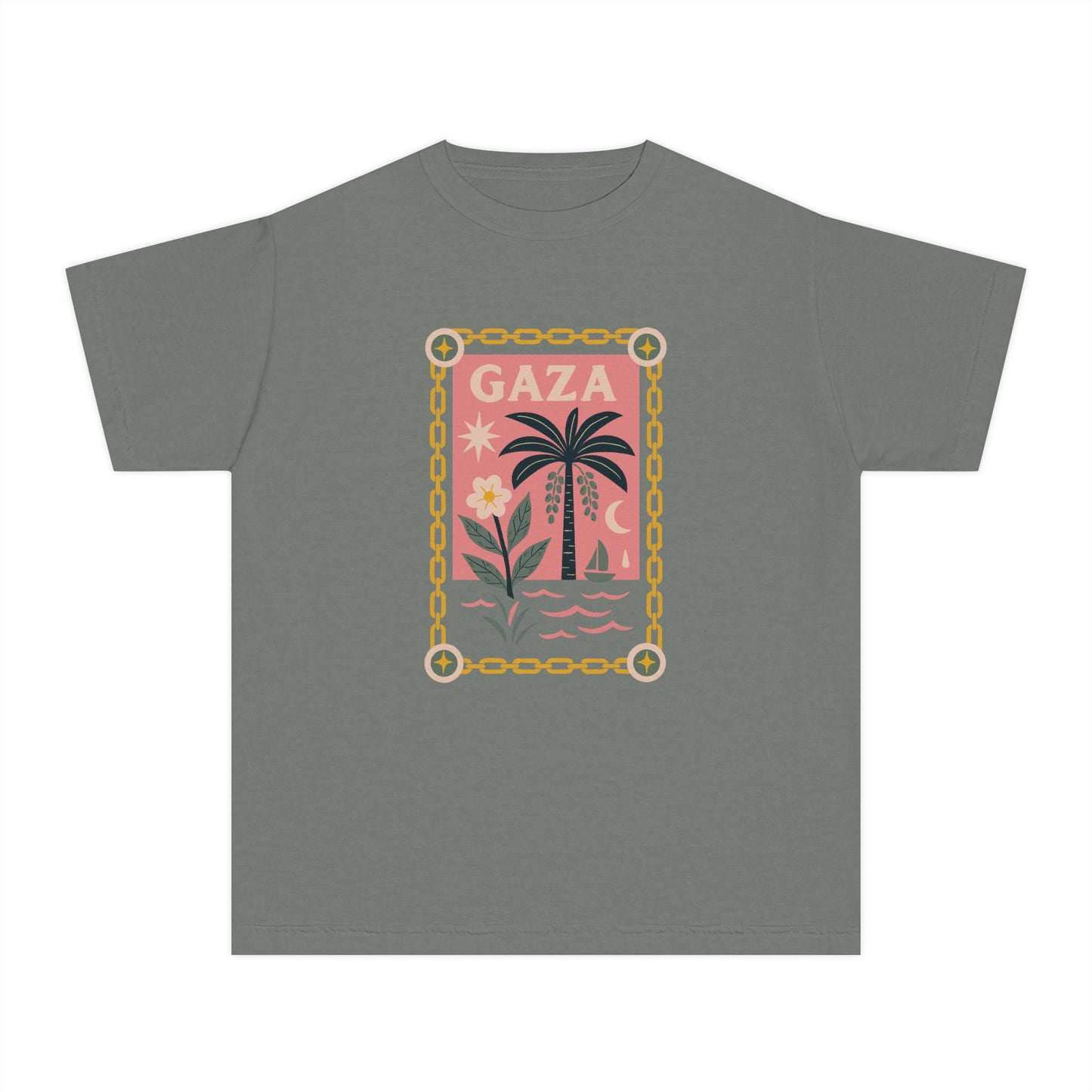 Gaza 'Break the Chains' Youth Graphic Tee