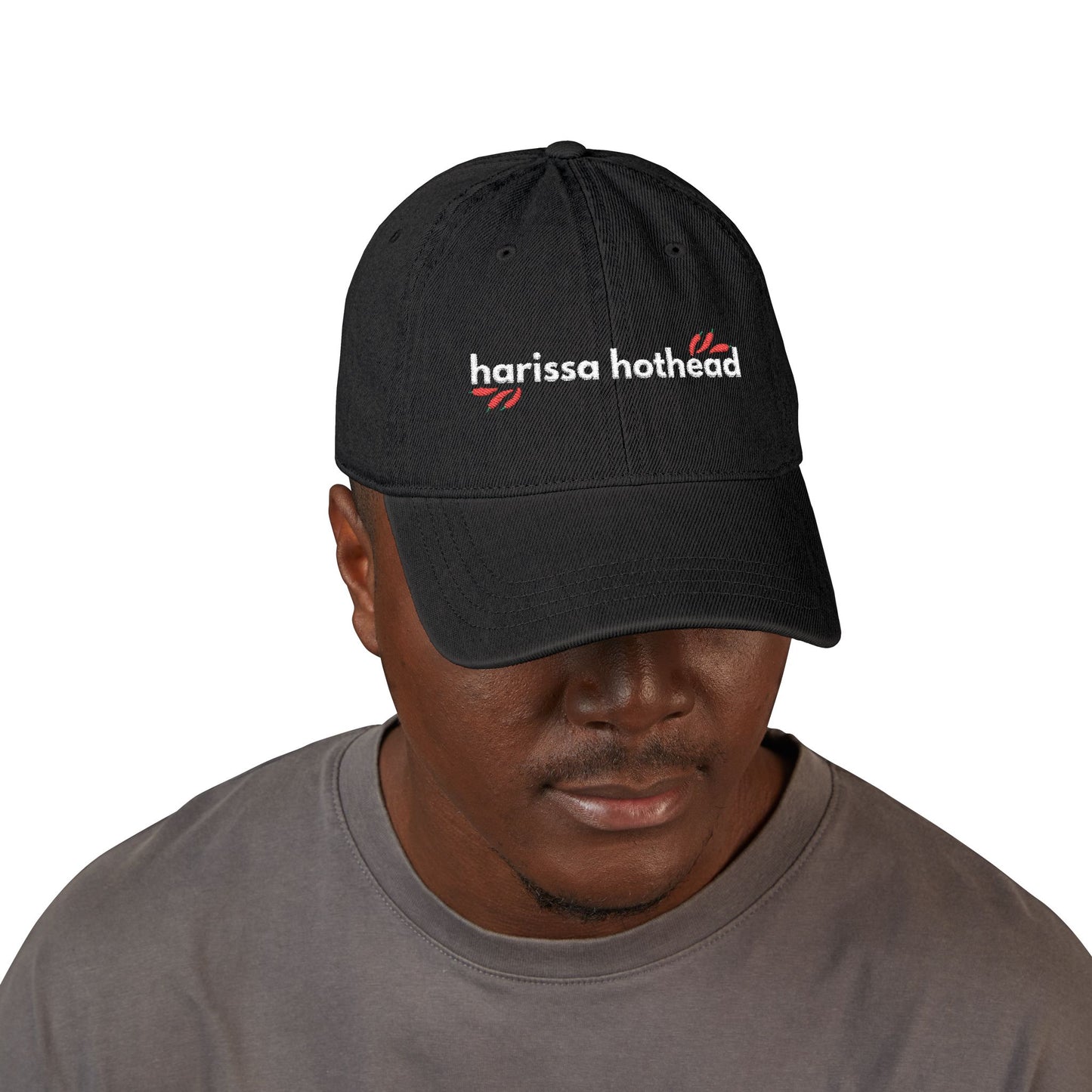 "Harissa Hothead" Organic Embroidered Baseball Cap