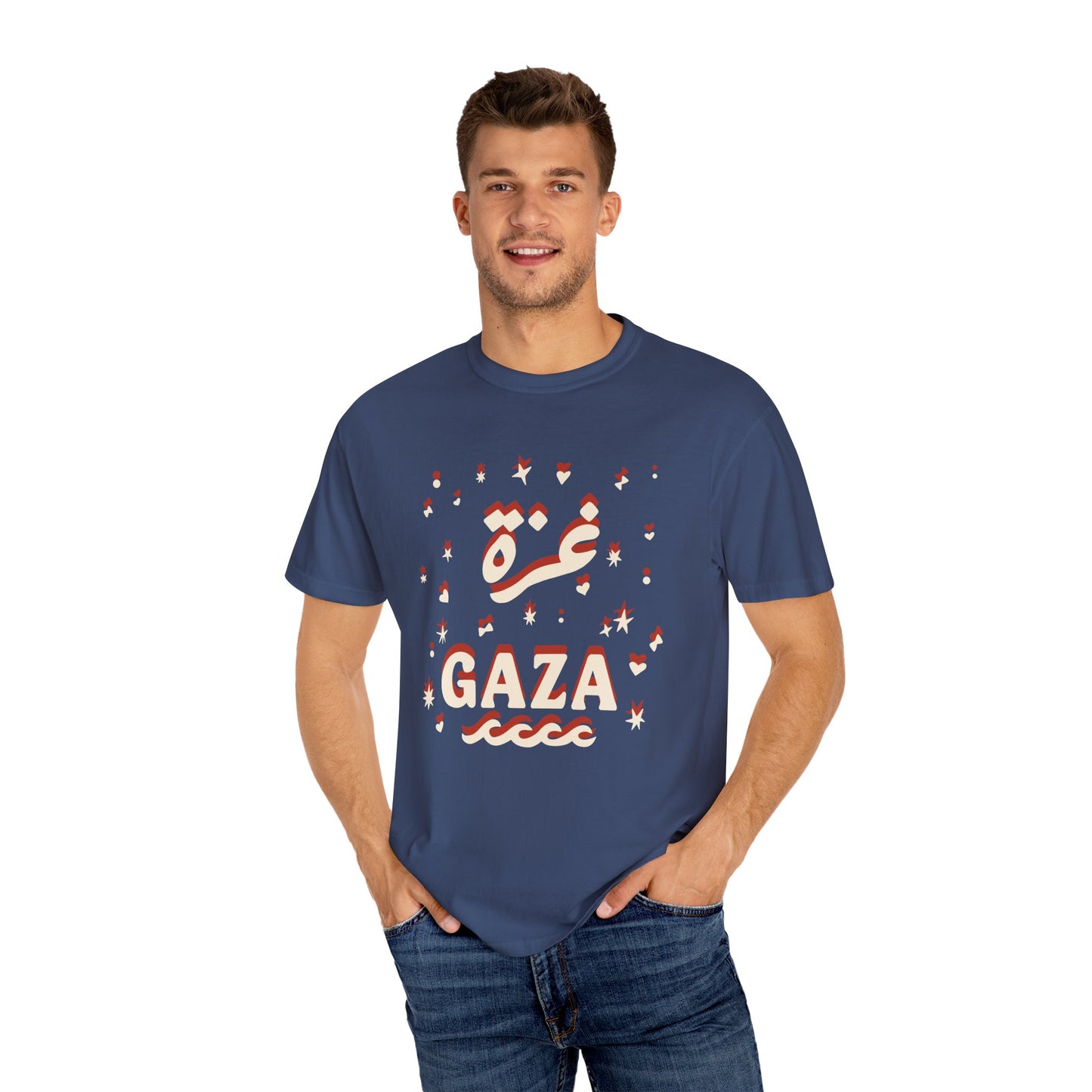 "Starry Night in Gaza" (Arabic and English) Unisex T-Shirt
