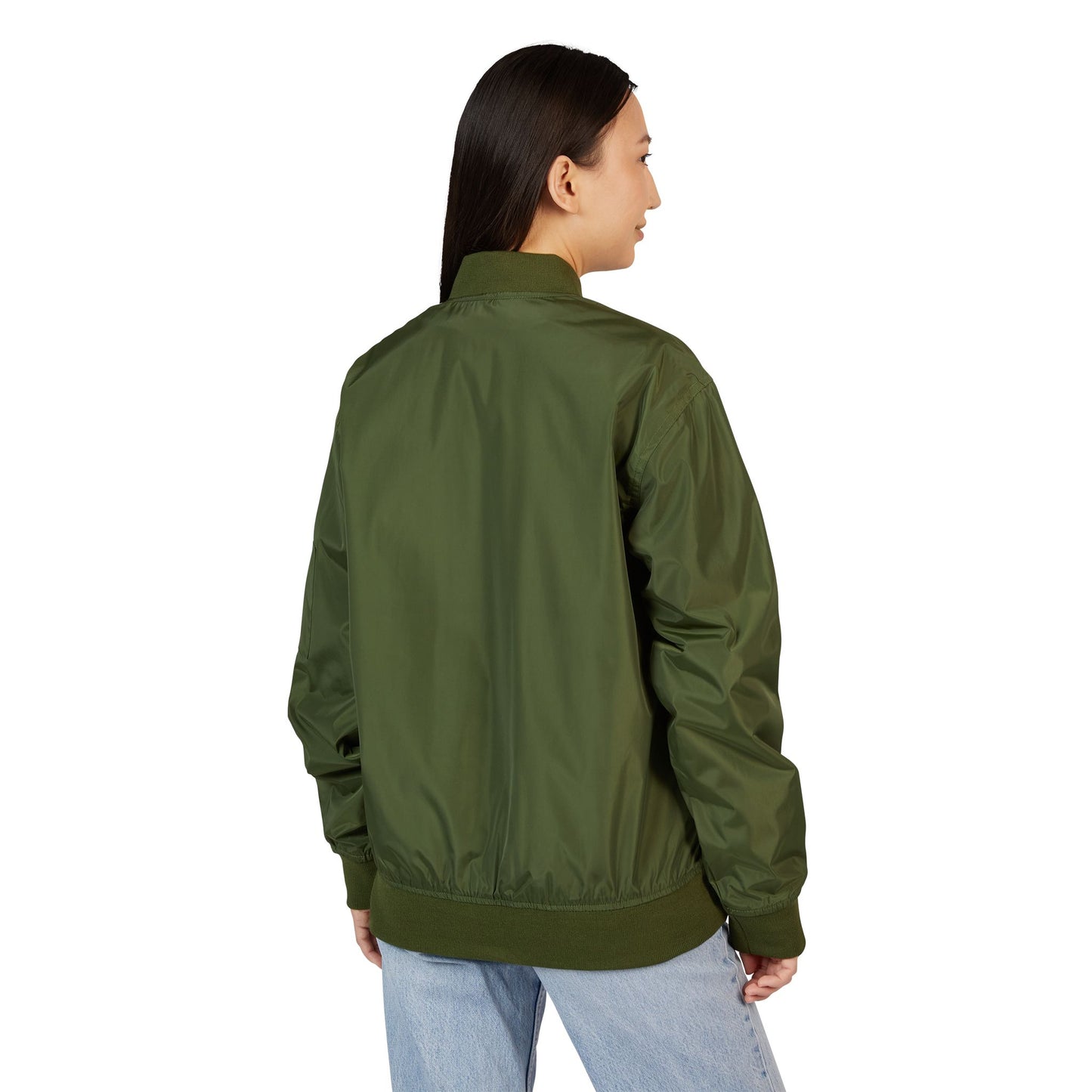 Arab Hyphenated™ Minimalist Eco-Friendly Embroidered Designer Bomber Jacket