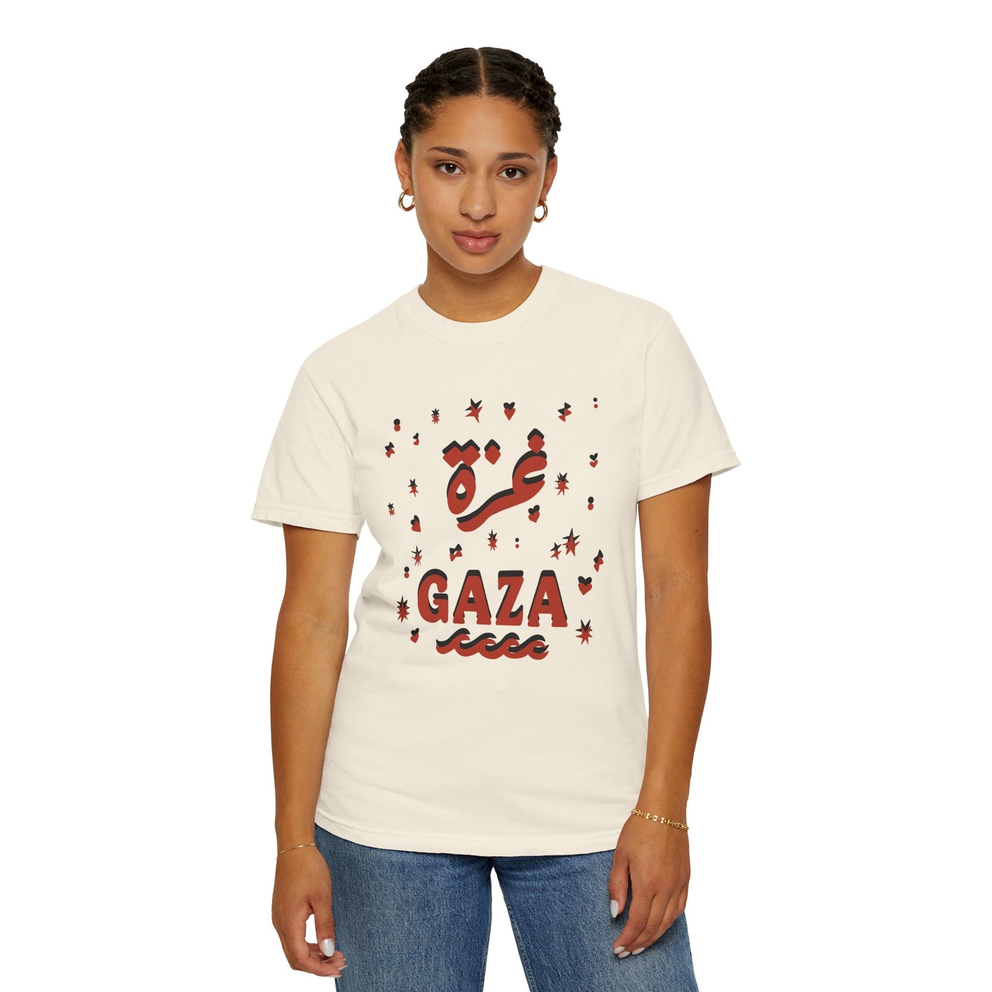 "Starry Night in Gaza" (Arabic and English) Unisex T-Shirt