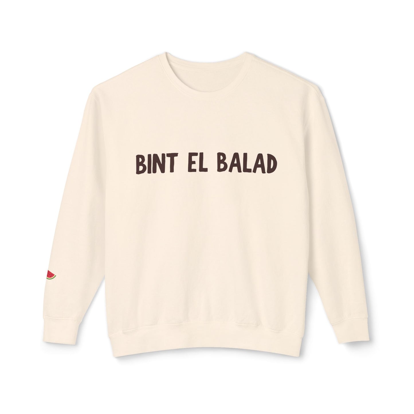 'Bint El Balad' | 'Daugher of the Land' | Cotton Lightweight Sweatshirt | Light Colors