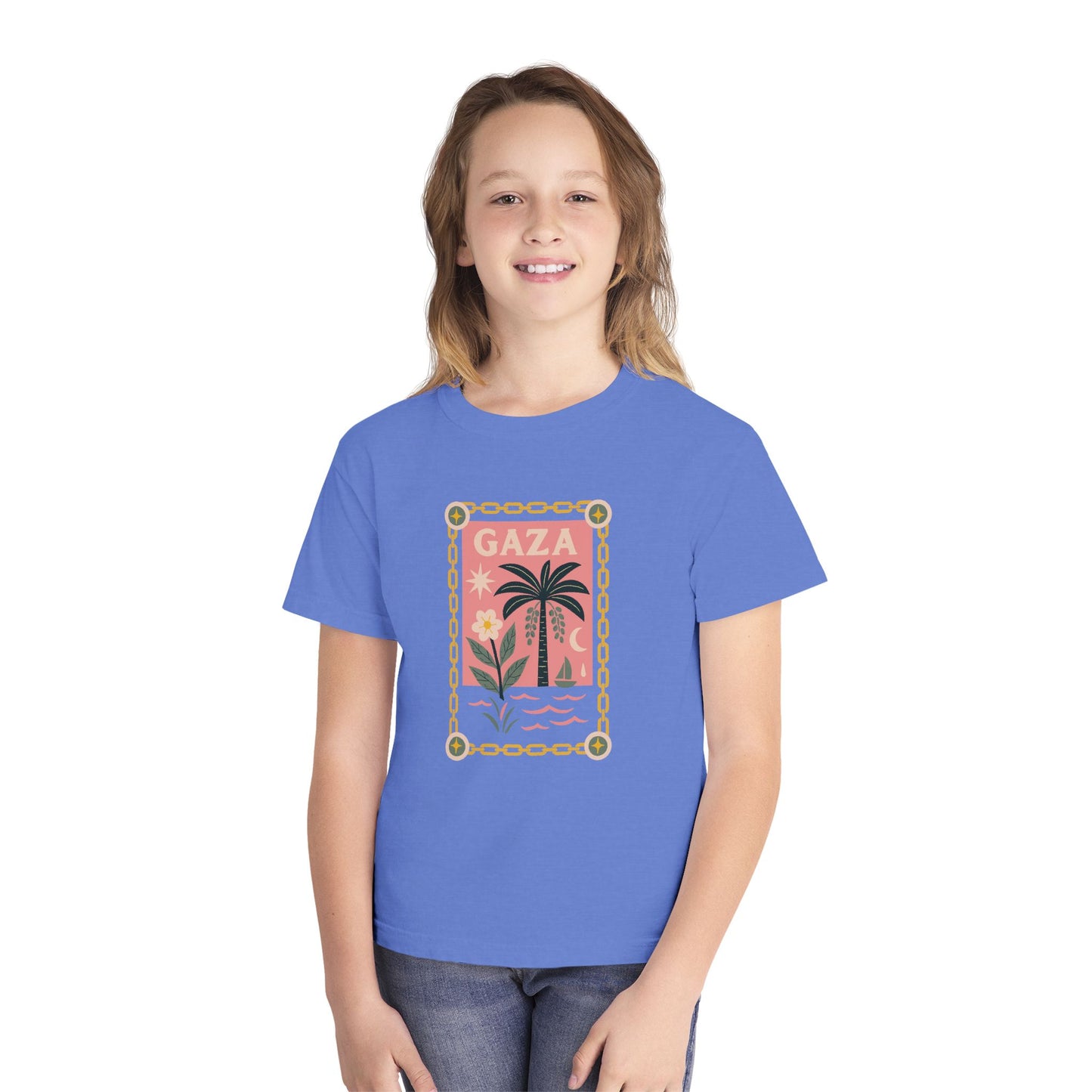 Gaza 'Break the Chains' Youth Graphic Tee