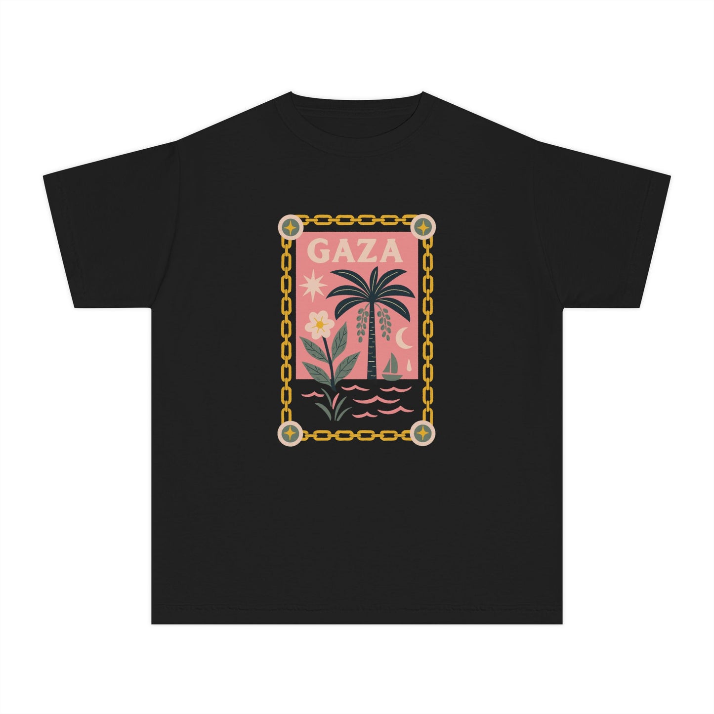 Gaza 'Break the Chains' Youth Graphic Tee