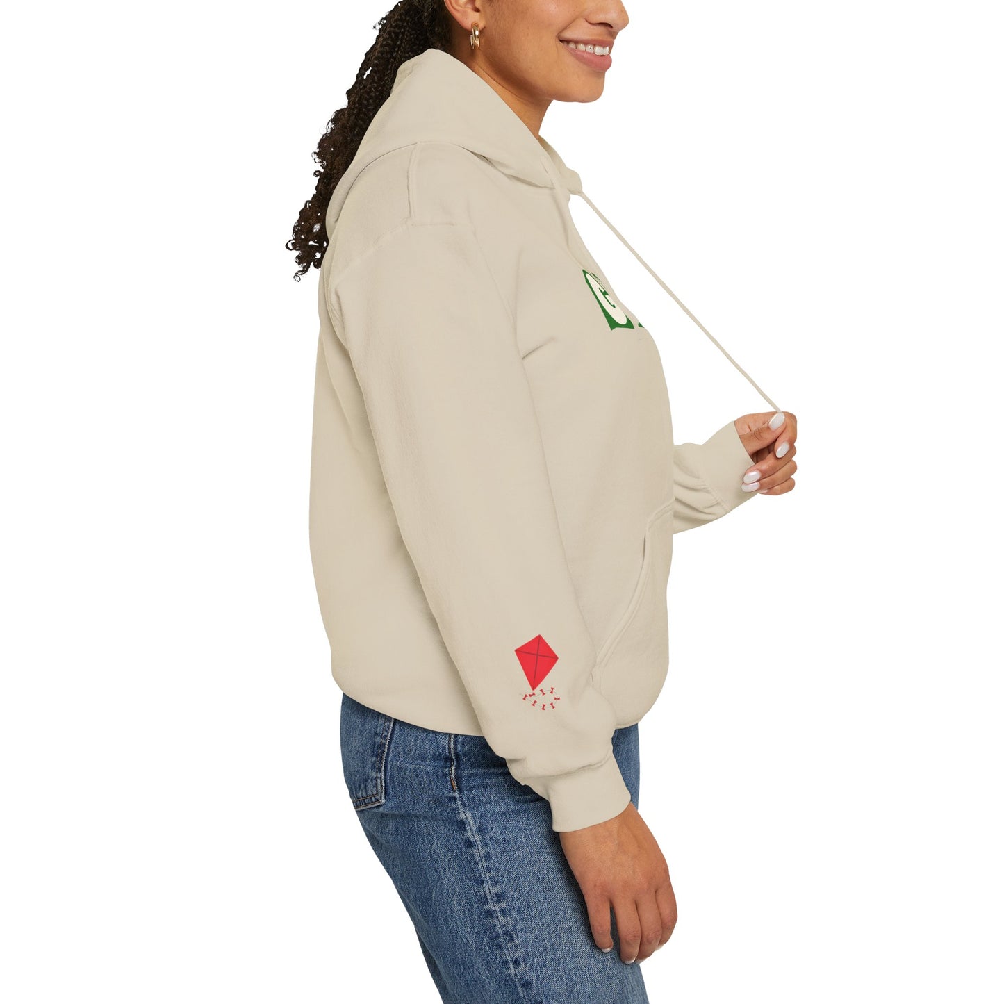 'We are Gaza' Heritage Hooded Sweatshirt (Chest & Sleeve Original Designs, Print)