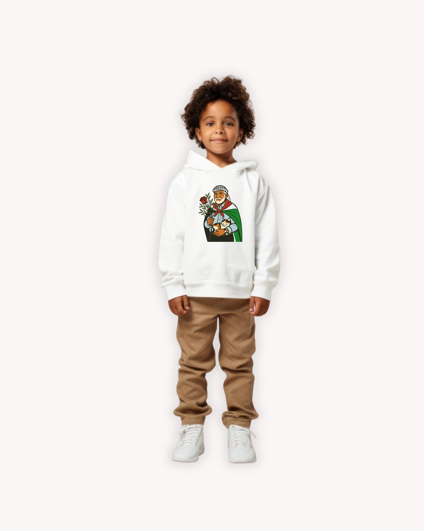 'Palestinian Jadu' Grandpa/Ancestor Cozy Toddler Pullover Fleece Hoodie | 2-5T