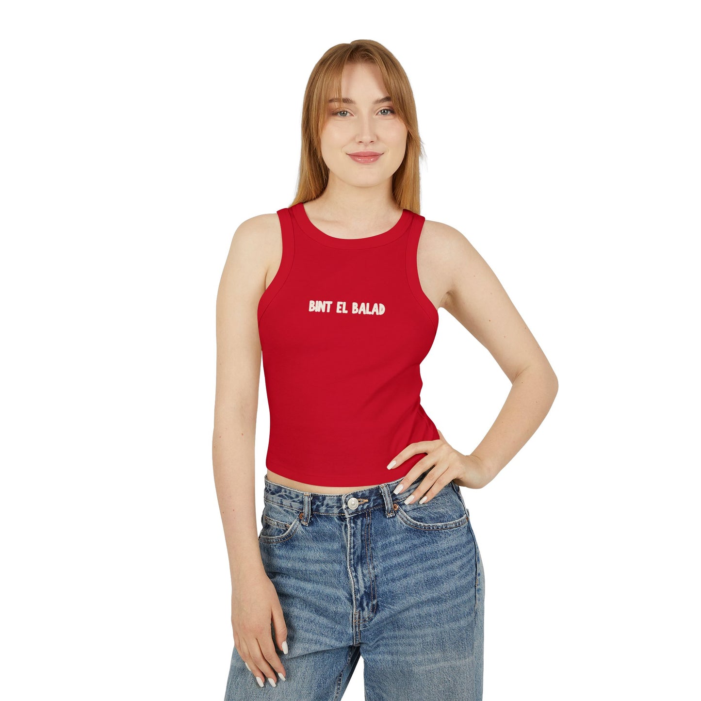 'Bint el Balad' 'Daughter of the Land' | Women's Racer Tank Top | Arab Hyphenated™ Staple
