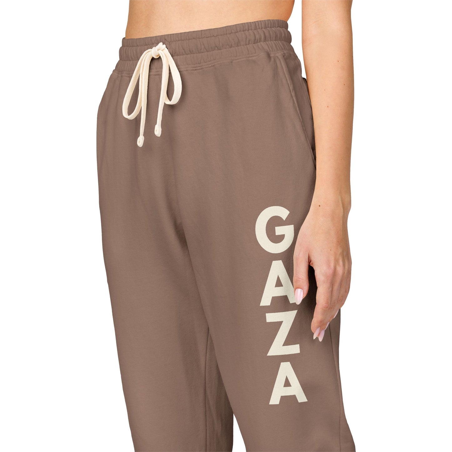 Joggers for Gaza – Unisex Cotton Fleece Sweatpants for Comfort & Solidarity