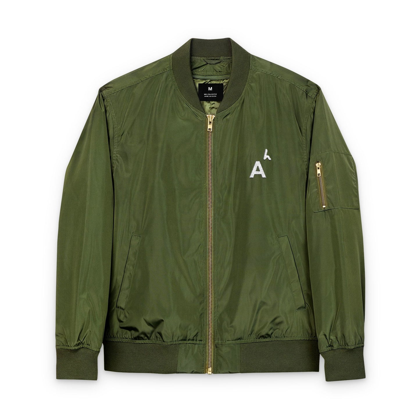 Arab Hyphenated™ Minimalist Eco-Friendly Embroidered Designer Bomber Jacket