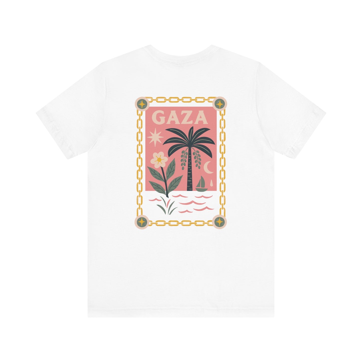 Gaza 'Break the Chains' Unisex Graphic Tee | Front & Back Print