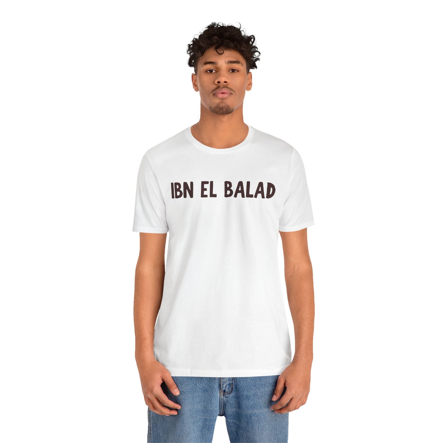 'Ibn El Balad' 'Son of the Land' Jersey Cotton Jersey Tee | Arab Hyphenated™ Staple