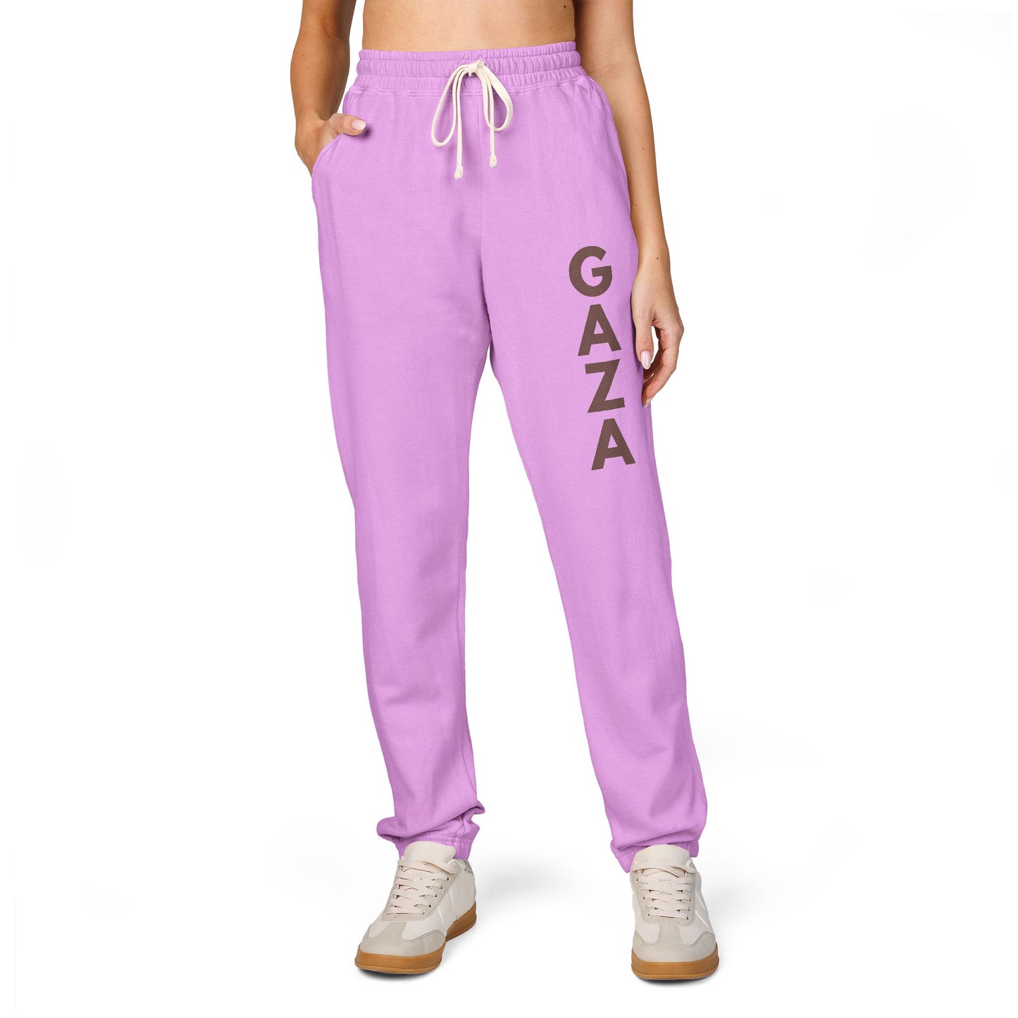 Joggers for Gaza – Unisex Cotton Fleece Sweatpants for Comfort & Solidarity