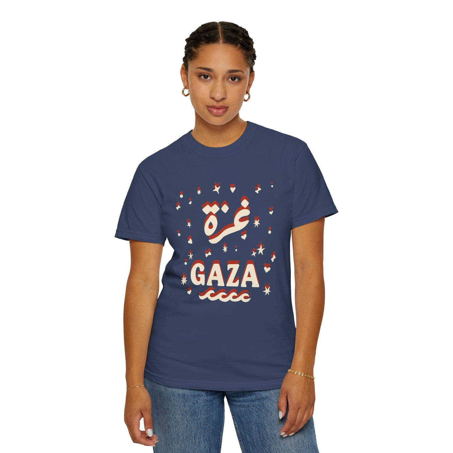 "Starry Night in Gaza" (Arabic and English) Unisex T-Shirt