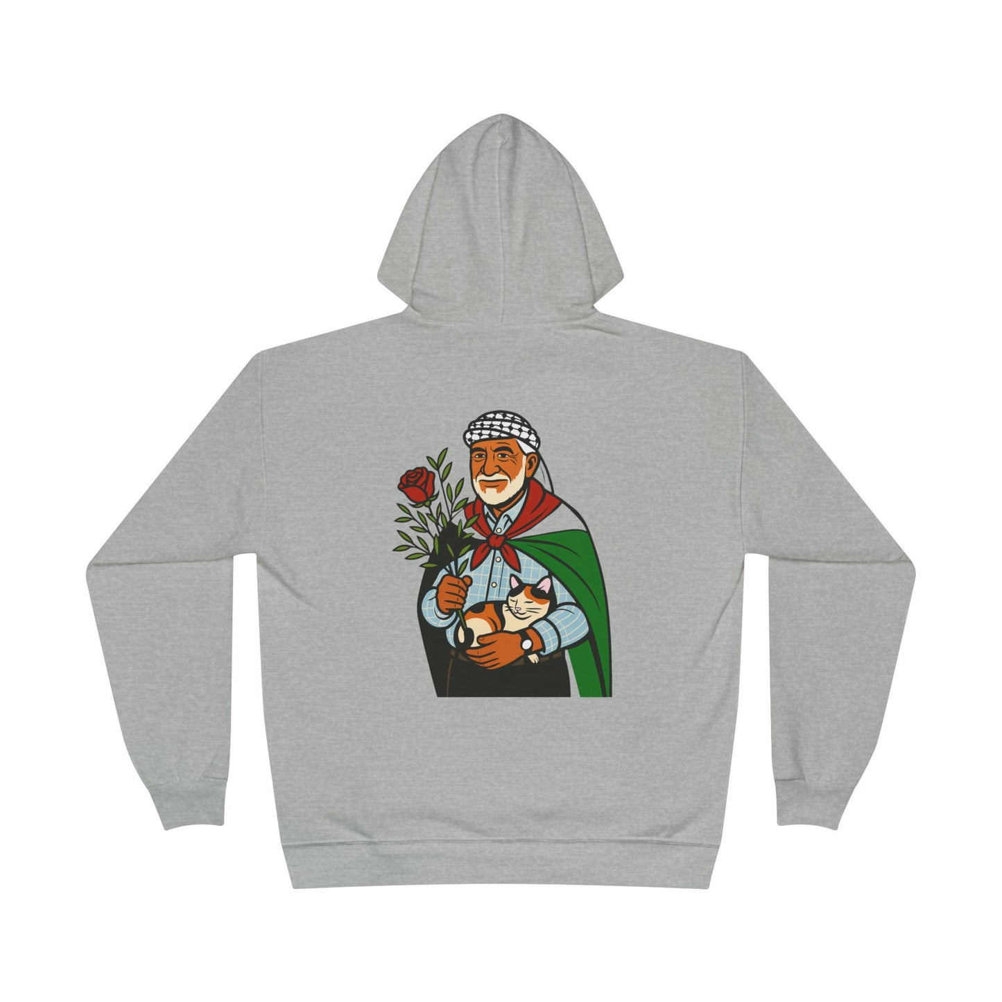 'We Remain', Palestine Ancenstoral Tribute | Eco Unisex Hoodie Sweatshirt (2 Sided Print)