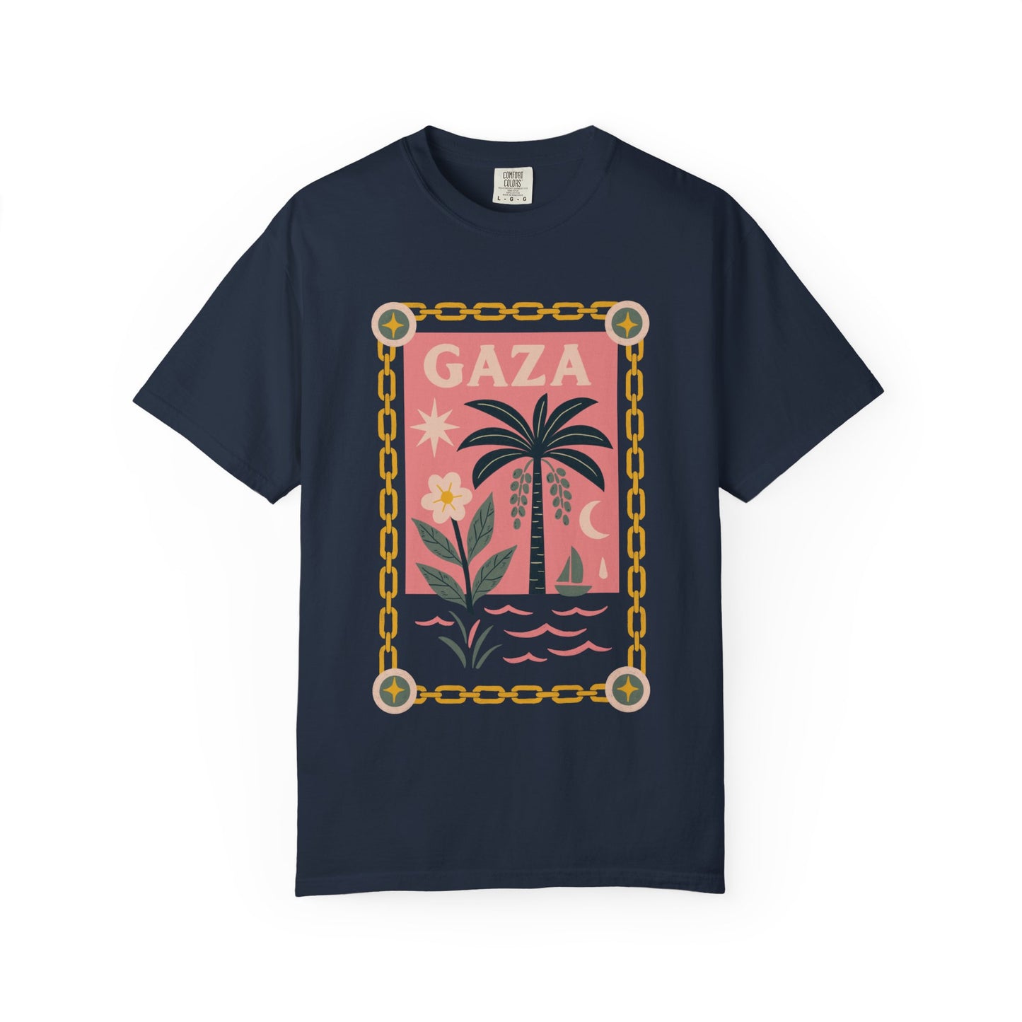 Gaza 'Break the Chains' Unisex Graphic T-Shirt | Front Print