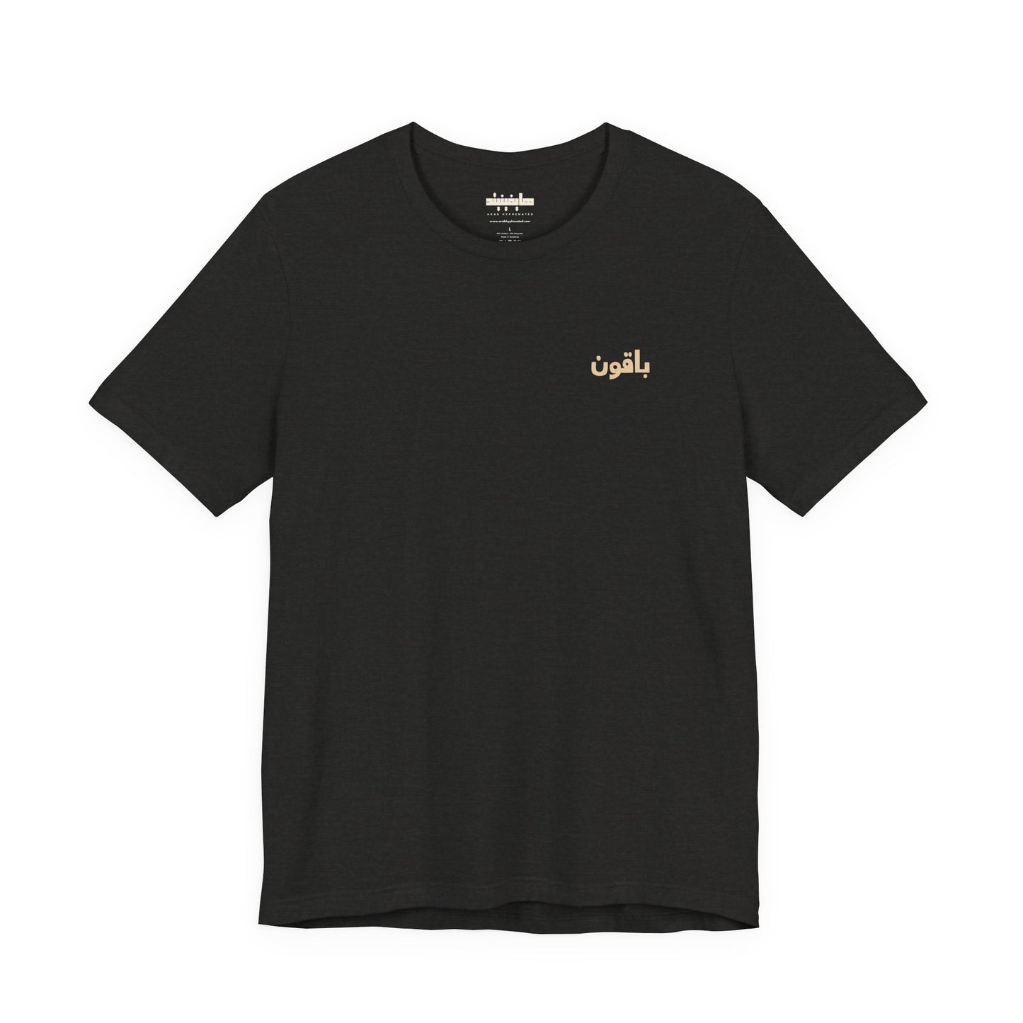 Gaza 'Here to Stay' باقون | Unisex Graphic Tee in Arabic + English | Front + Back Print