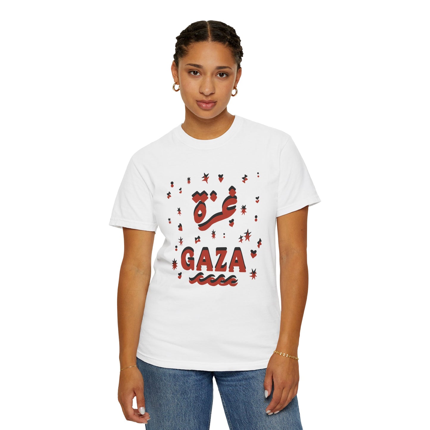 "Starry Night in Gaza" (Arabic and English) Unisex T-Shirt