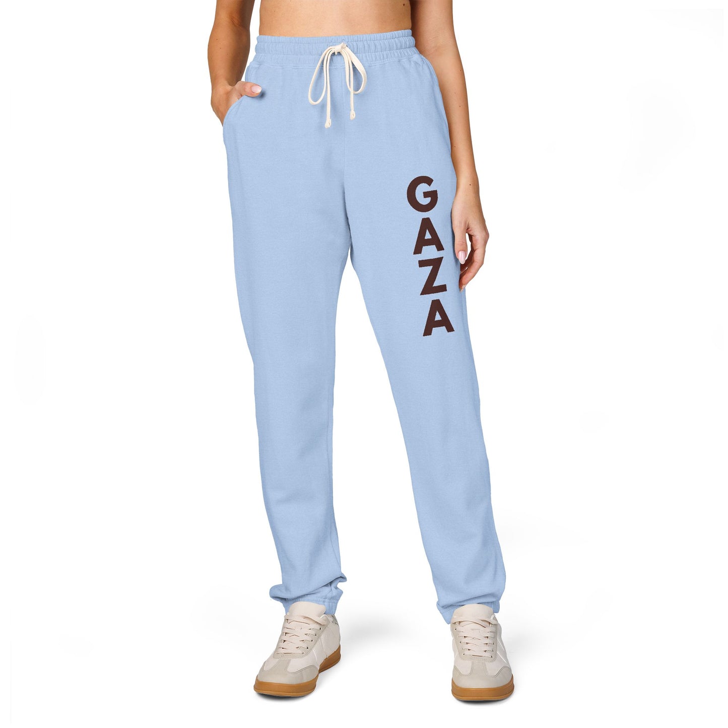Joggers for Gaza – Unisex Cotton Fleece Sweatpants for Comfort & Solidarity
