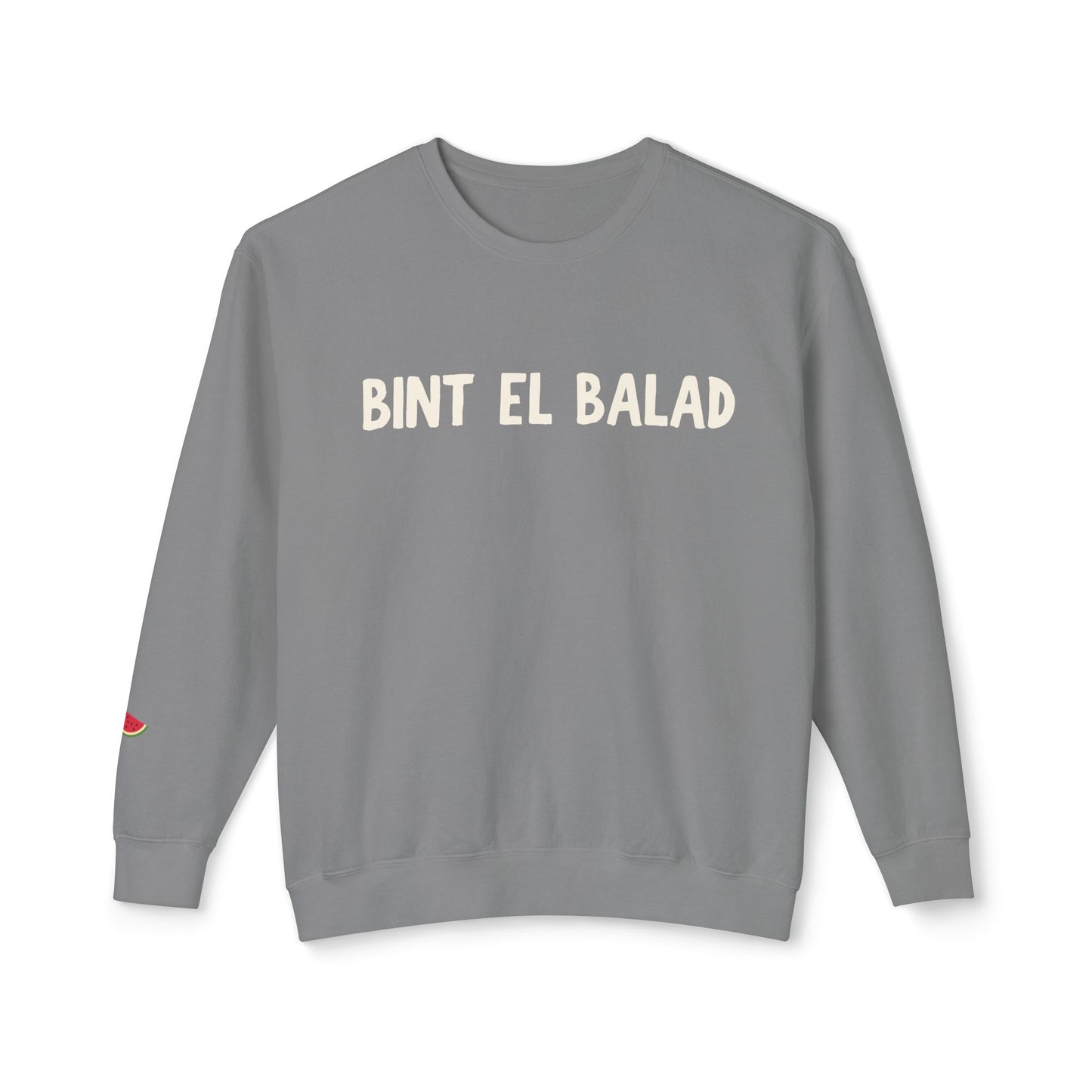 'Bint El Balad' | 'Daughter of the Land' | Cotton Lightweight Sweatshirt | Arab Hyphenated