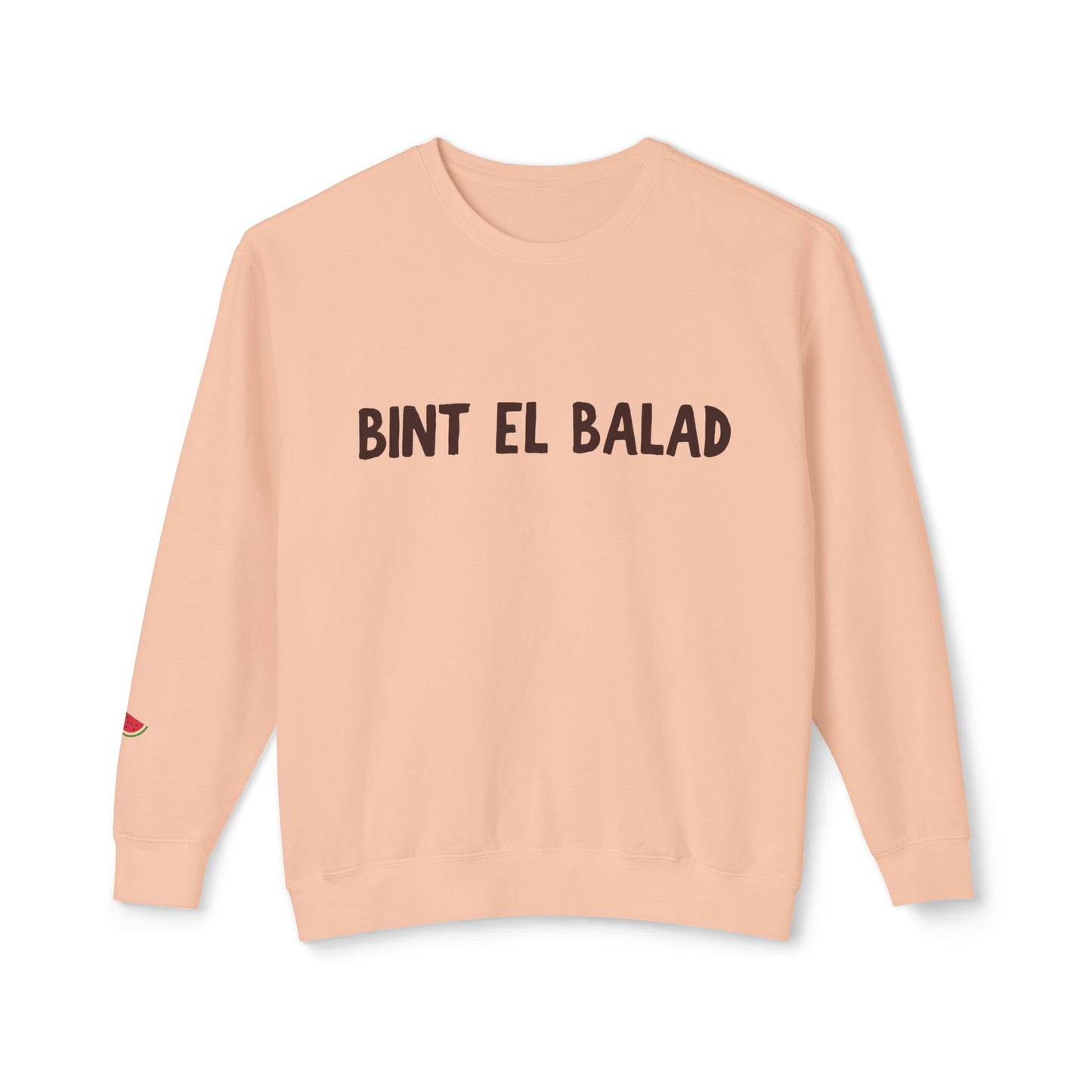 'Bint El Balad' | 'Daugher of the Land' | Cotton Lightweight Sweatshirt | Light Colors