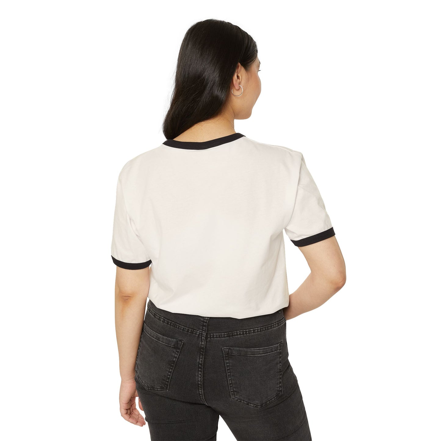 Minimalist 'Ancestors, Not Aliens' Unisex Cotton Ringer Tee | Alien Nation™