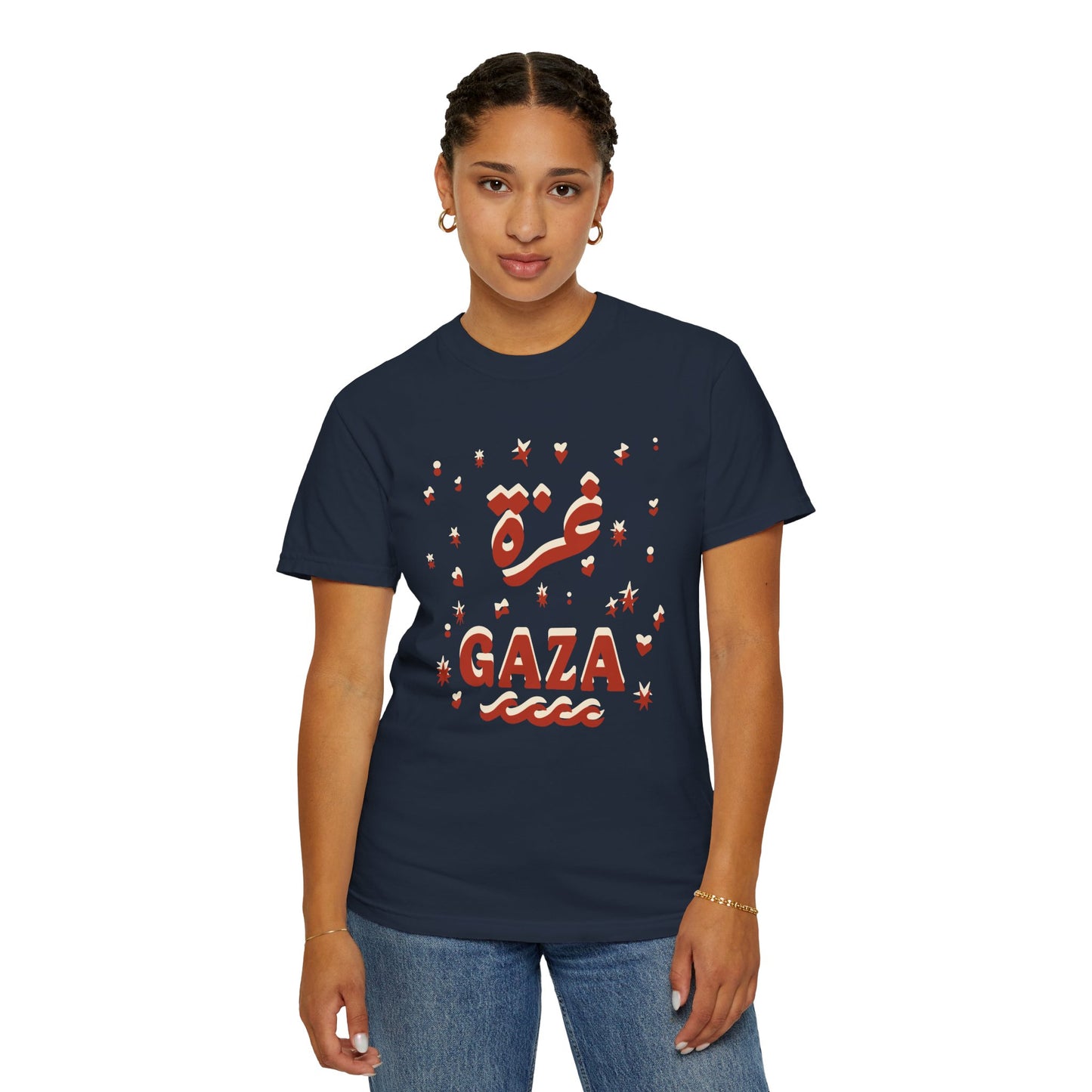 "Starry Night in Gaza" (Arabic and English) Unisex T-Shirt