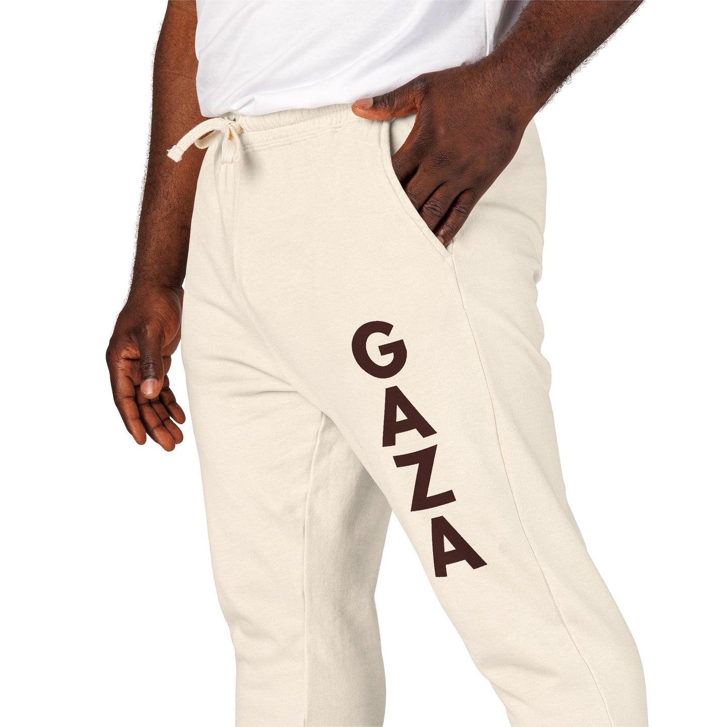 Joggers for Gaza – Unisex Cotton Fleece Sweatpants for Comfort & Solidarity