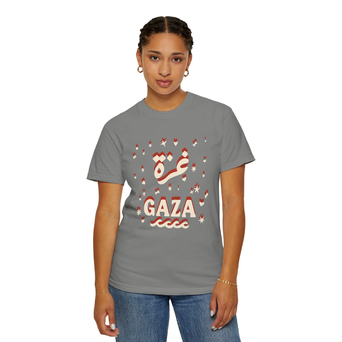 "Starry Night in Gaza" (Arabic and English) Unisex T-Shirt