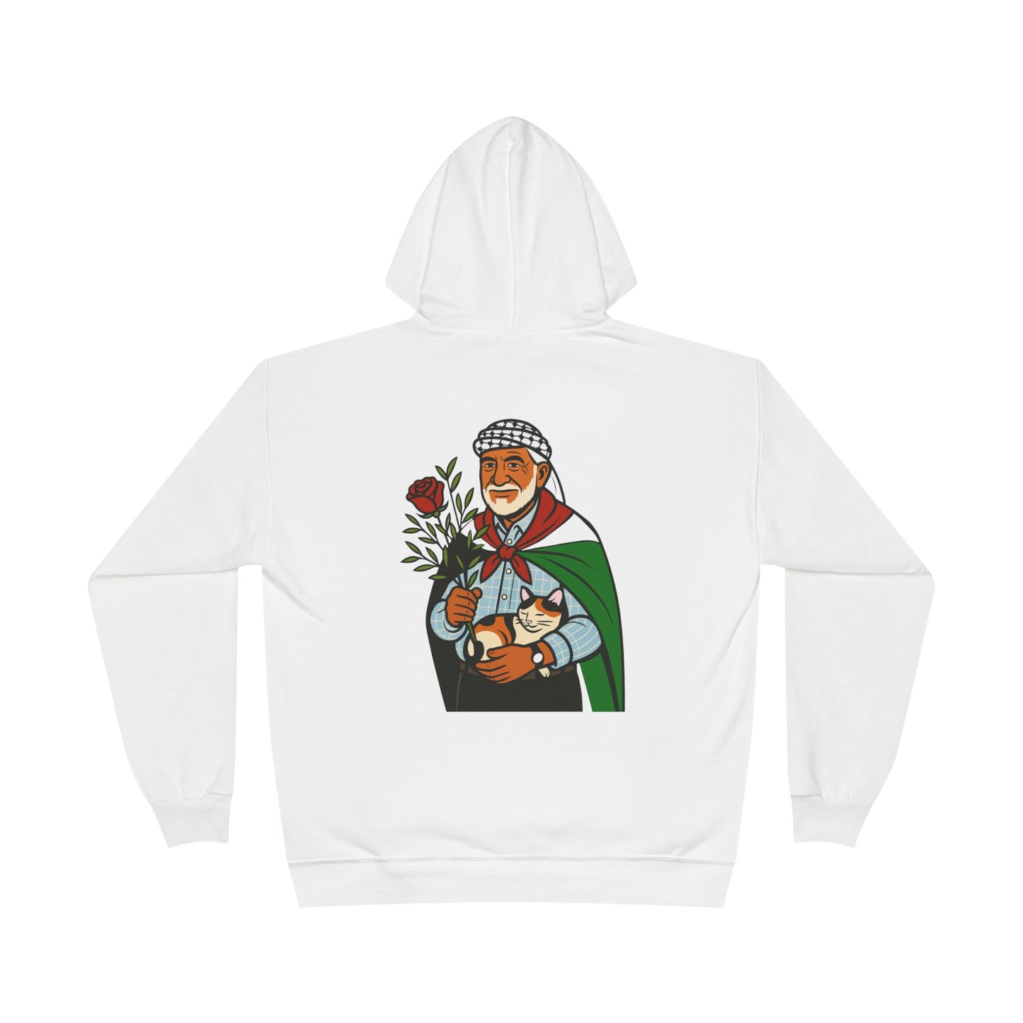 'We Remain', Palestine Ancenstoral Tribute | Eco Unisex Hoodie Sweatshirt (2 Sided Print)